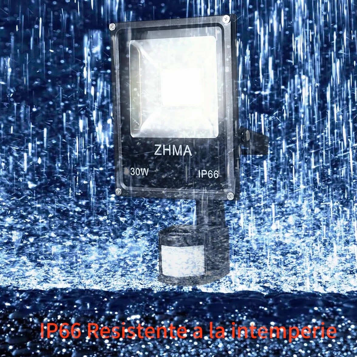 Zewnętrzny Reflektor LED 12 V-24 V DC, 30 W 6000 K, Wodoodporny IP66 Na Schody, Patio, Garaż, Wejścia, Ogród, Piwnice