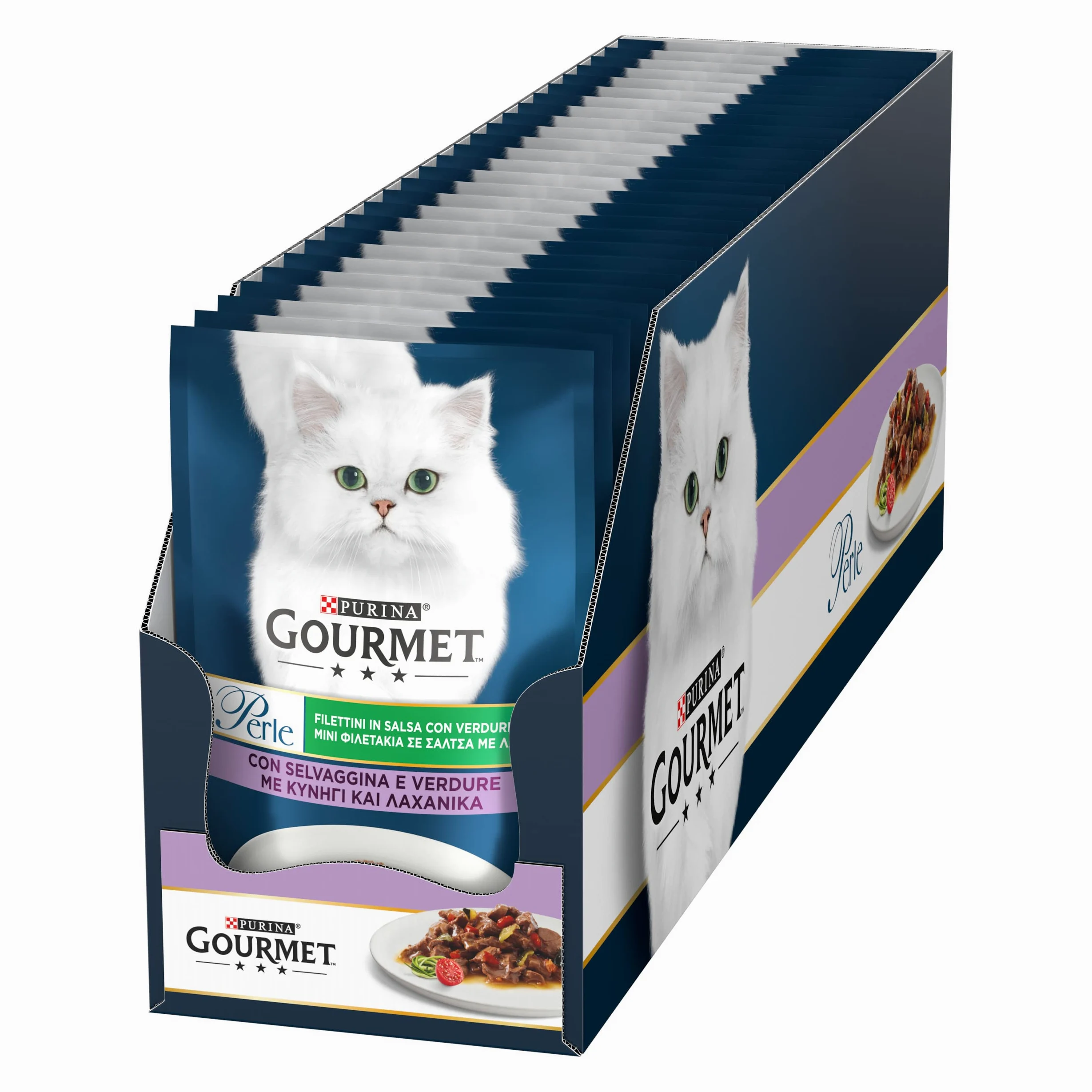 Gourmet Perle Karma dla Kotów Dziczyzna Warzywa 26 x 85 g