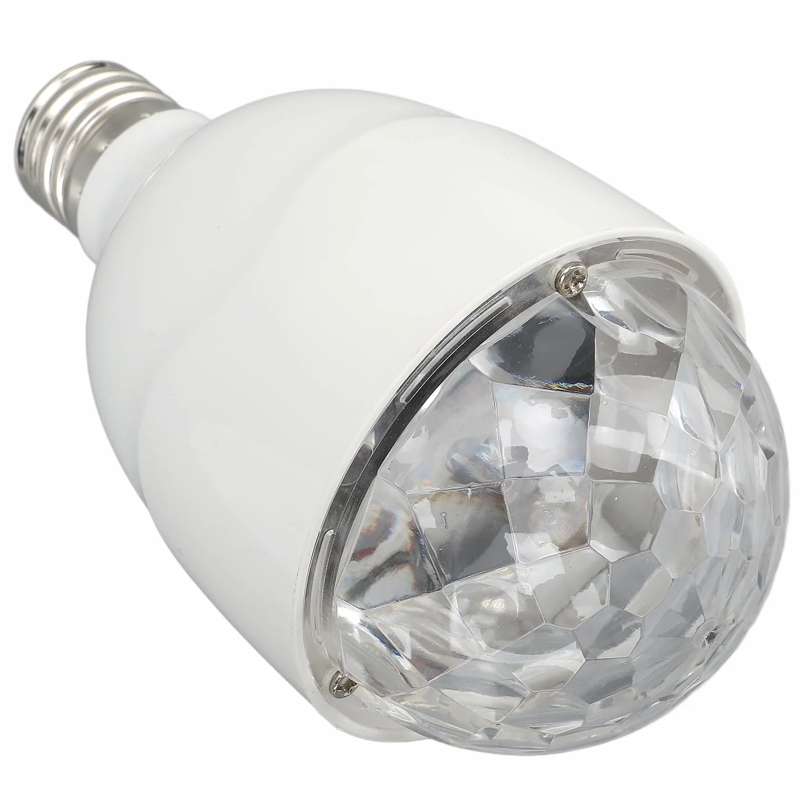 Lampa Kulowa Dyskotekowa RGB Obrotowa LED E27 z Pilotem, Aktywowana Dźwiękiem Stroboskop