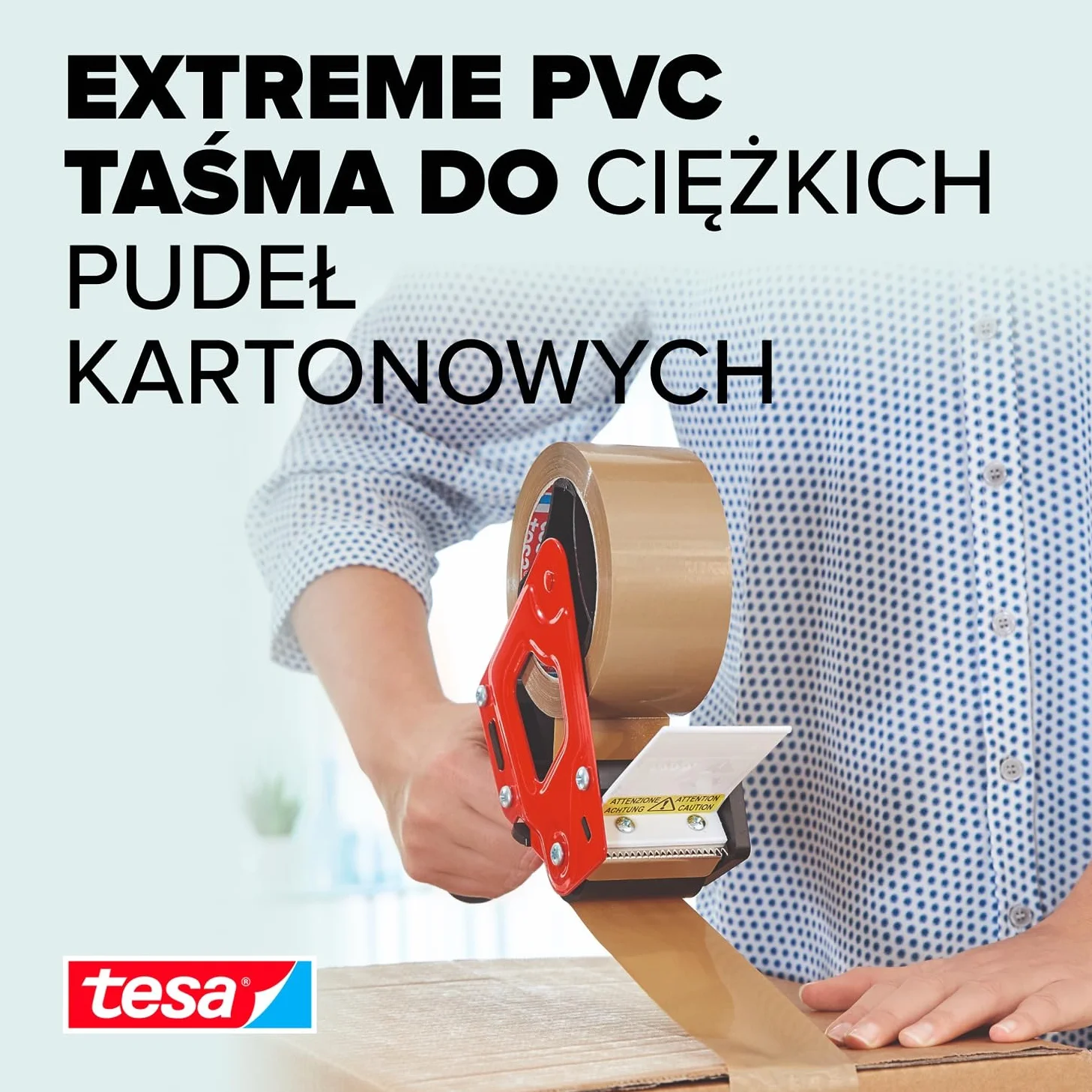 Tesa Extreme 58645 Taśma Pakowania Brązowy 50 m x 50 mm