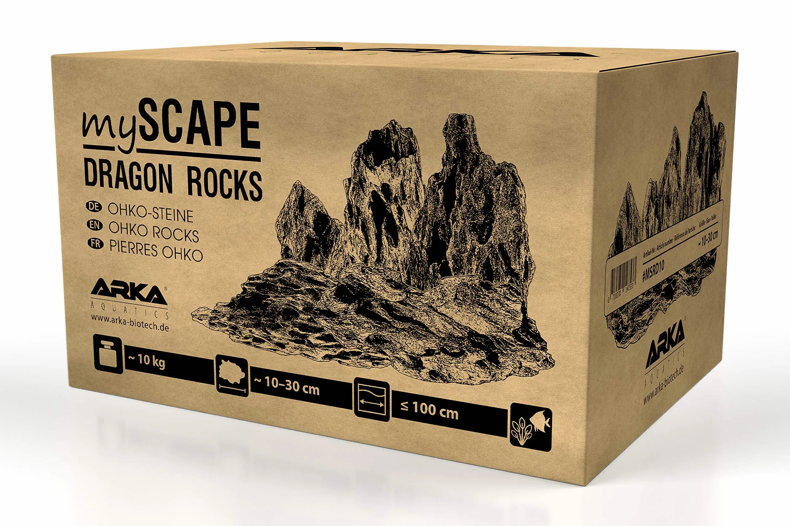 ARKA Aquatics myScape-Rocks Dragon smocze kamienie naturalny kamień do akwarium i terrarium 10 kg