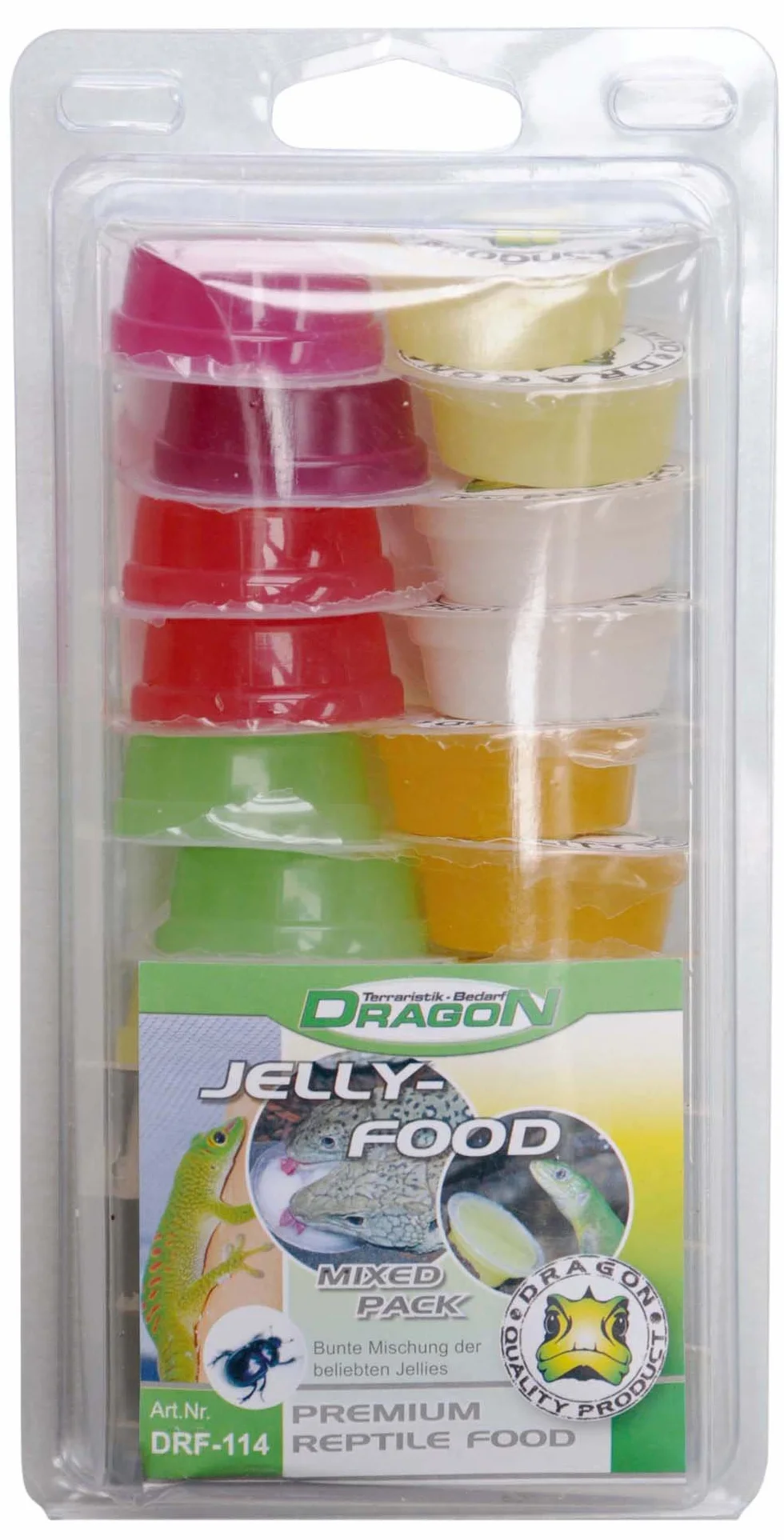 Dragon Terraristik Jelly-Food Mixed Pack 20 sztuk po 16 g, 1 opakowanie (1 x 320 g)