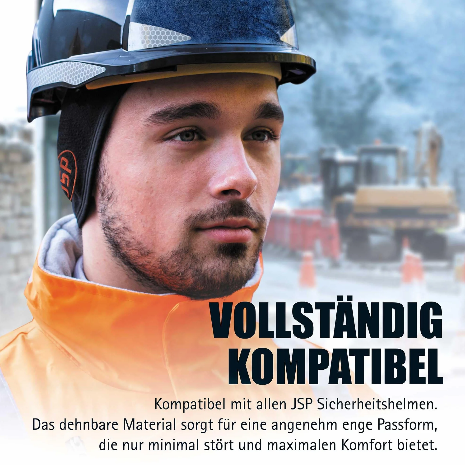 JSP Wkładka termiczna do kasku Surefit, czarna średnia/duża