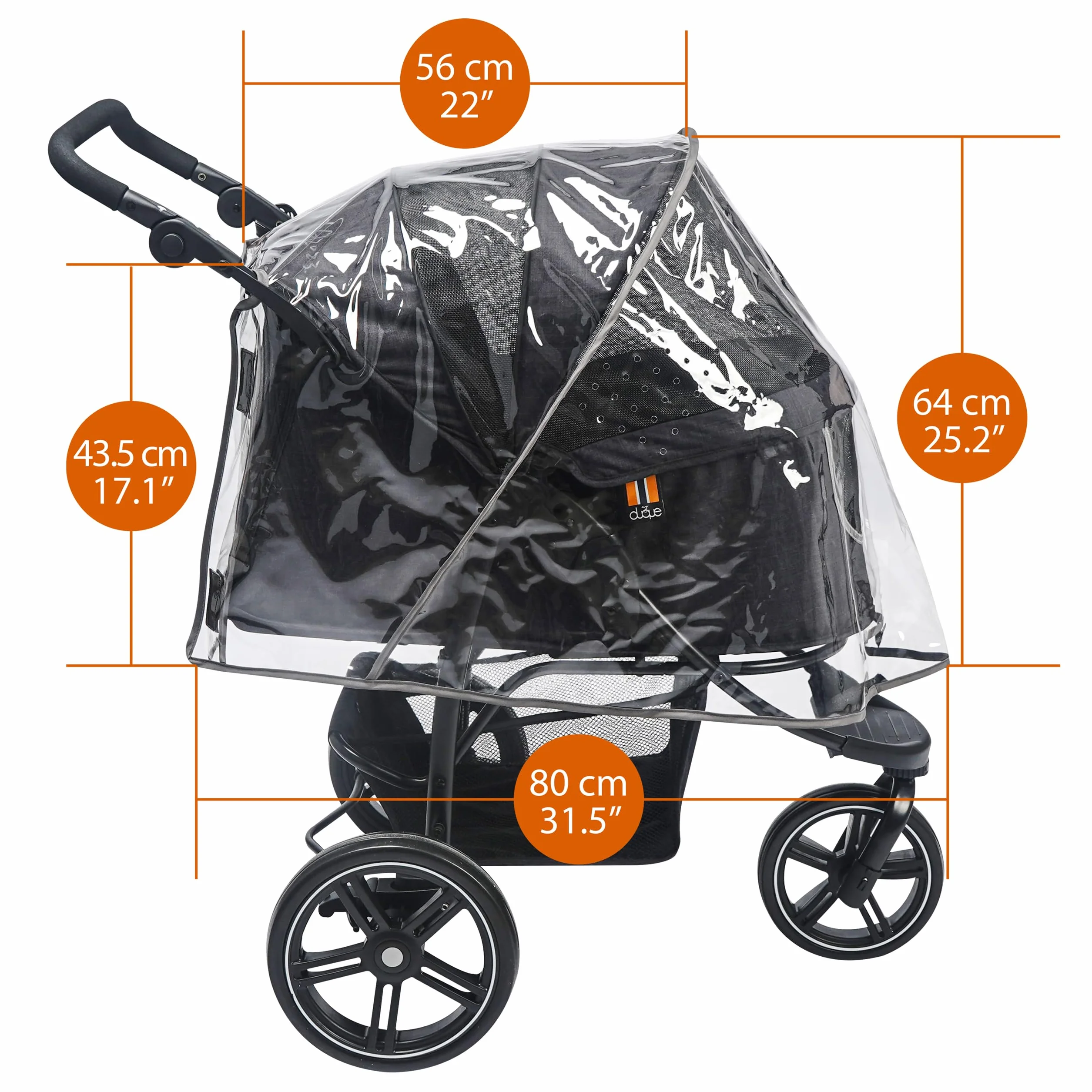 UNIWERSALNA RAIN COVER XL ochrona przed deszczem z zapięciem na rzepy