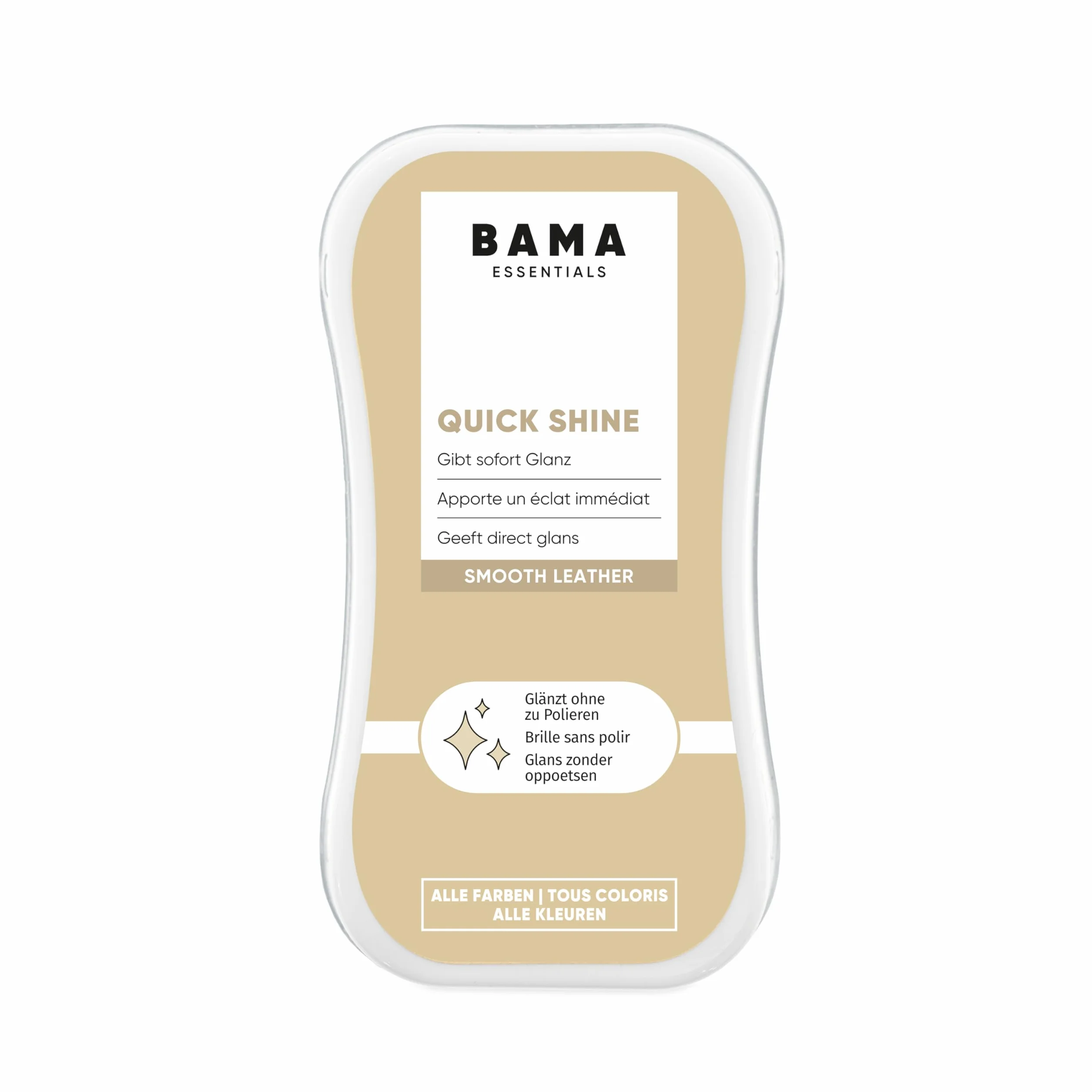 Bama Quick Shine – gąbka do polisowania skóra, natychmiastowy połysk, politura gładkiej skóry