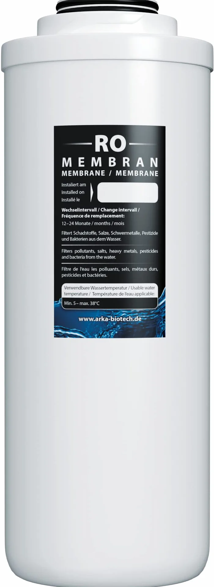 ARKA myAQUA® 1900 Membrana - usuwa do 99% zanieczyszczeń, soli, pestycydów, metali ciężkich i bakterii z wody,