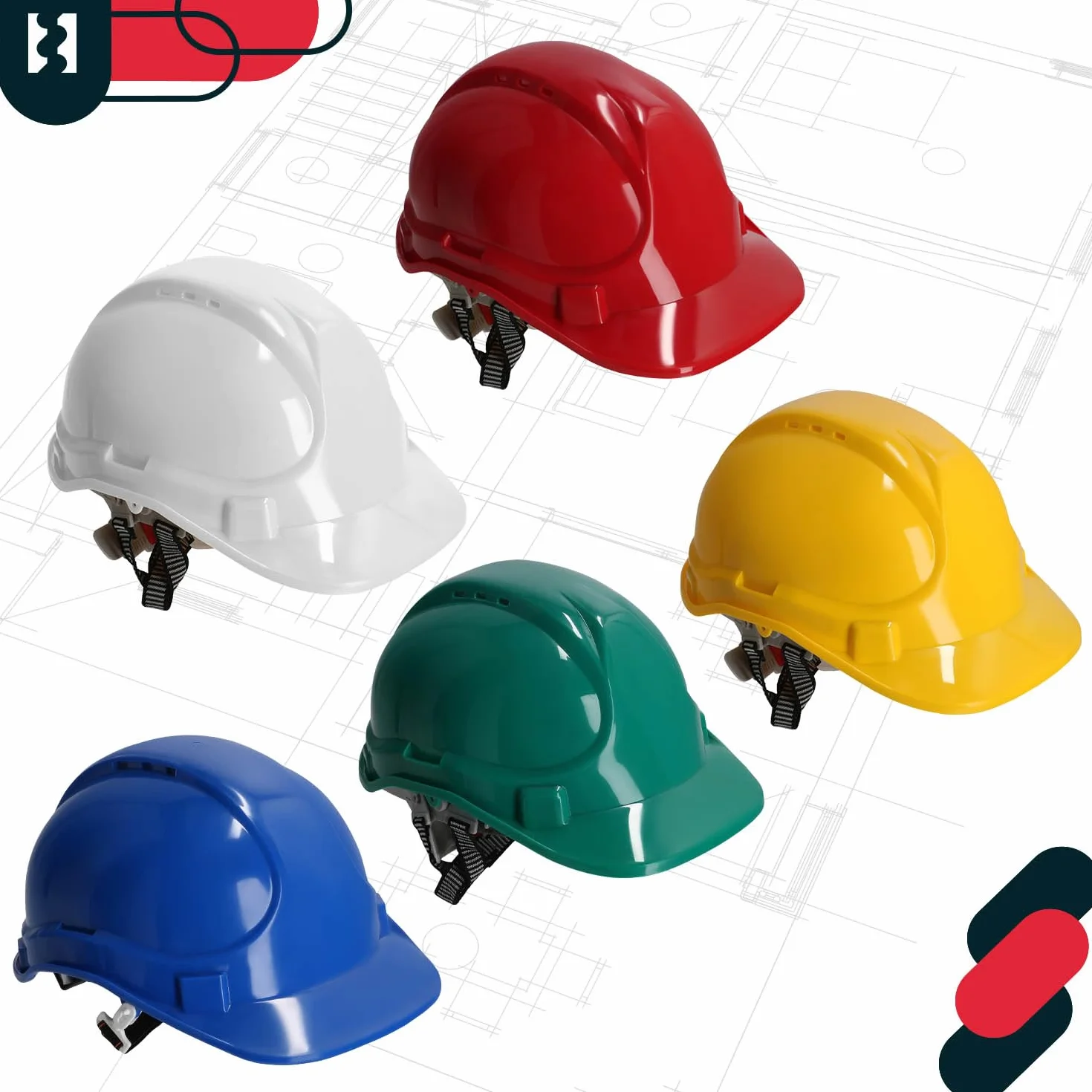 KOTARBAU® Regulowany kask ochronny Kolor