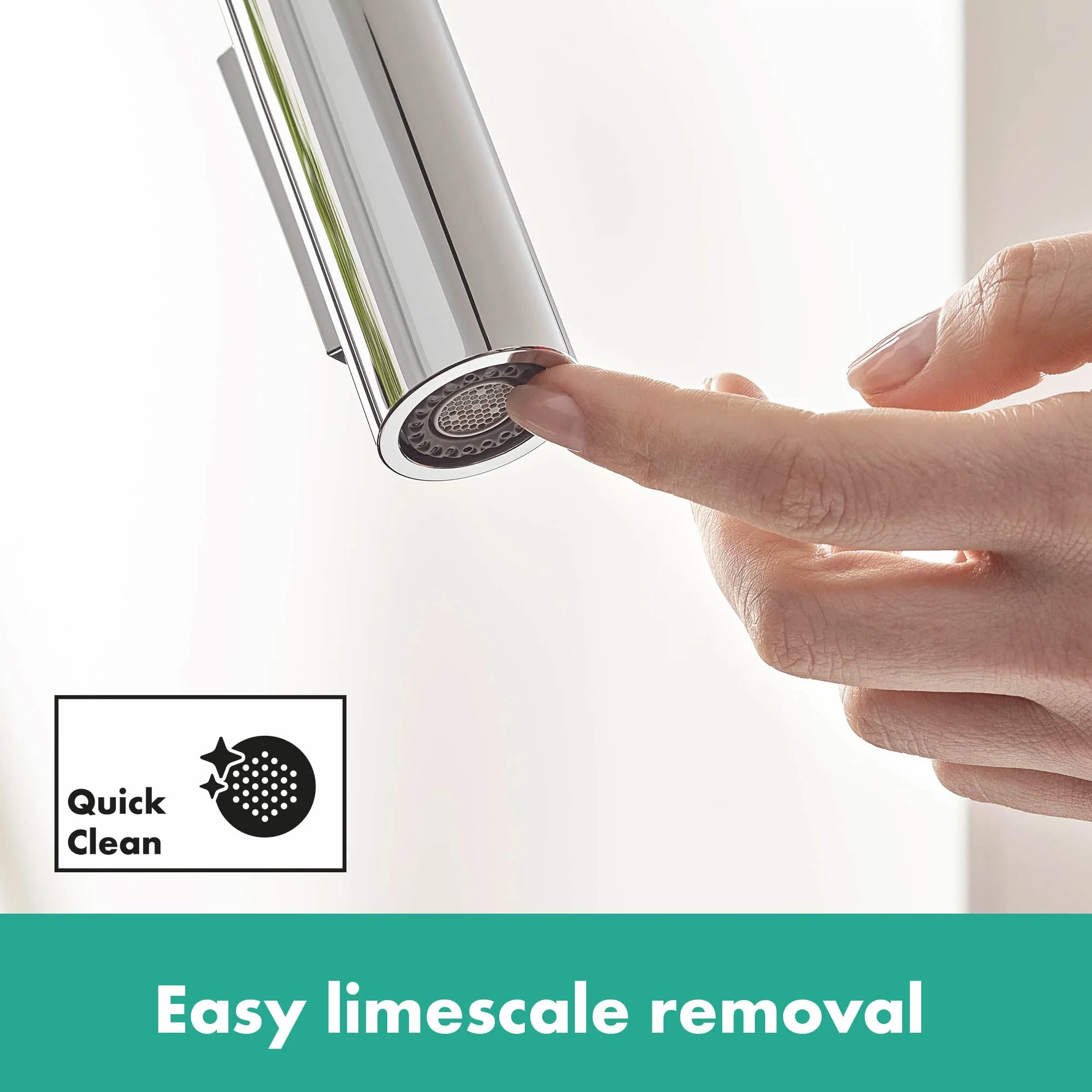 hansgrohe Focus M41 - bateria kuchenna z wyciąganą wylewką, 2 strumieniowa, kran kuchenny z wysokością wylewki 240 mm, jednouchwytowa armatura kuchenna, chrom, 31815000