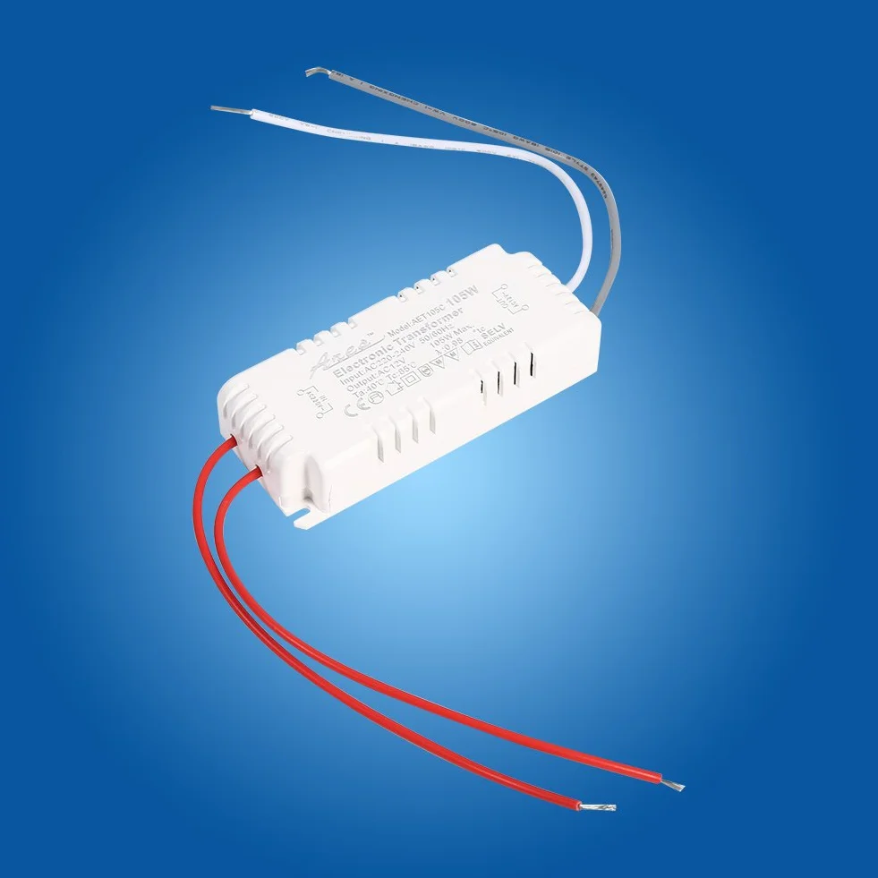 MOKT Transformator 220 V, 12 V, 105 W, transformator elektroniczny 105 W, trwały uniwersalny przetwornica napięcia do lamp LED