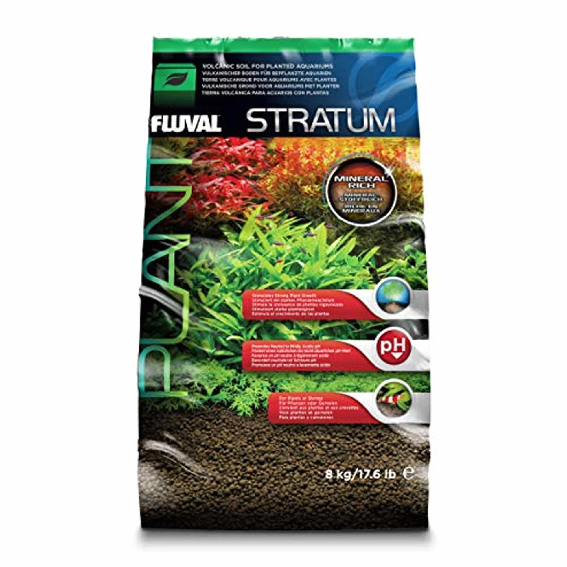 Fluval Stratum podłoże do akwariów 8 kg