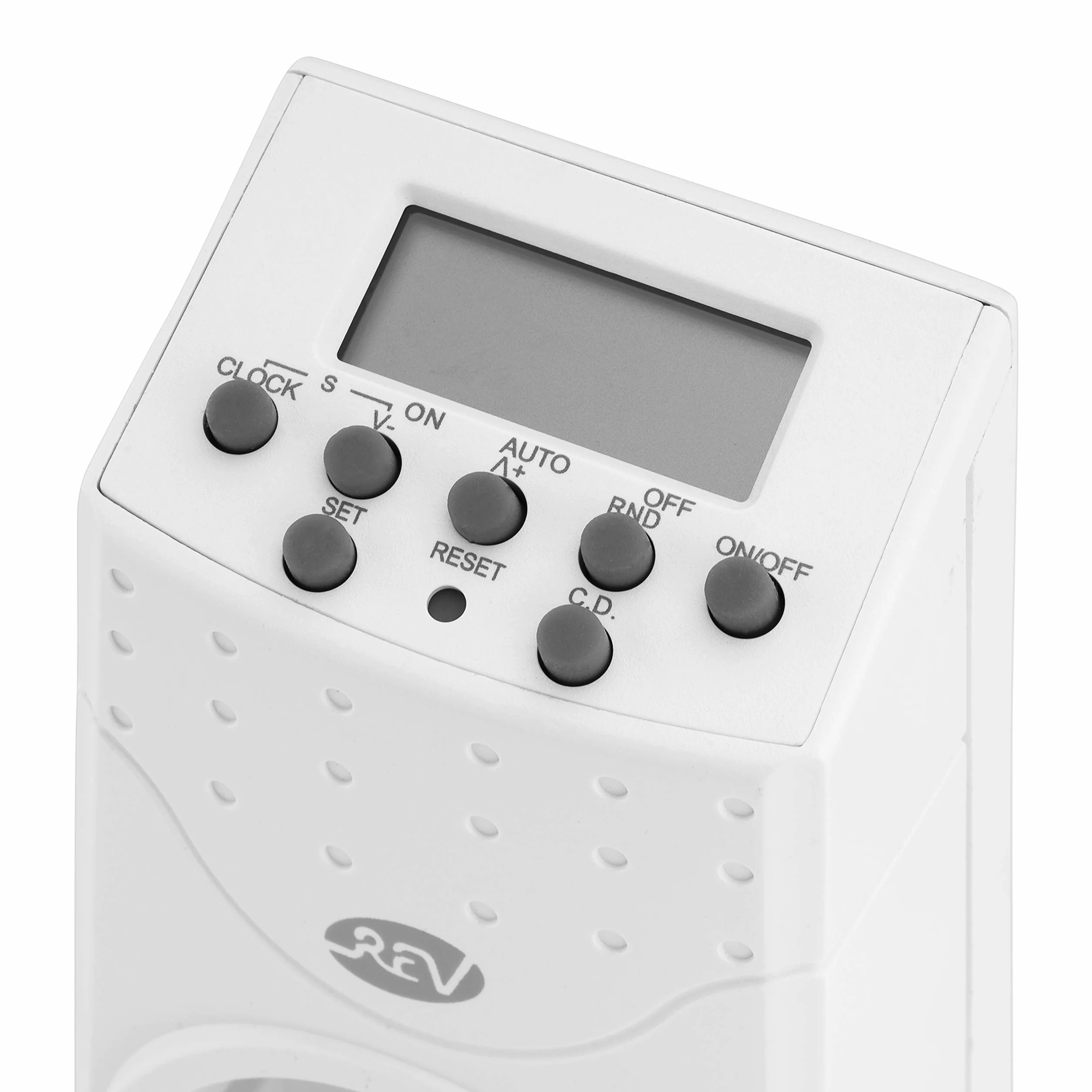 REV Programator czasowy, cyfrowy, funkcja losowa, 20 razy/dzień, 1800 W, biały