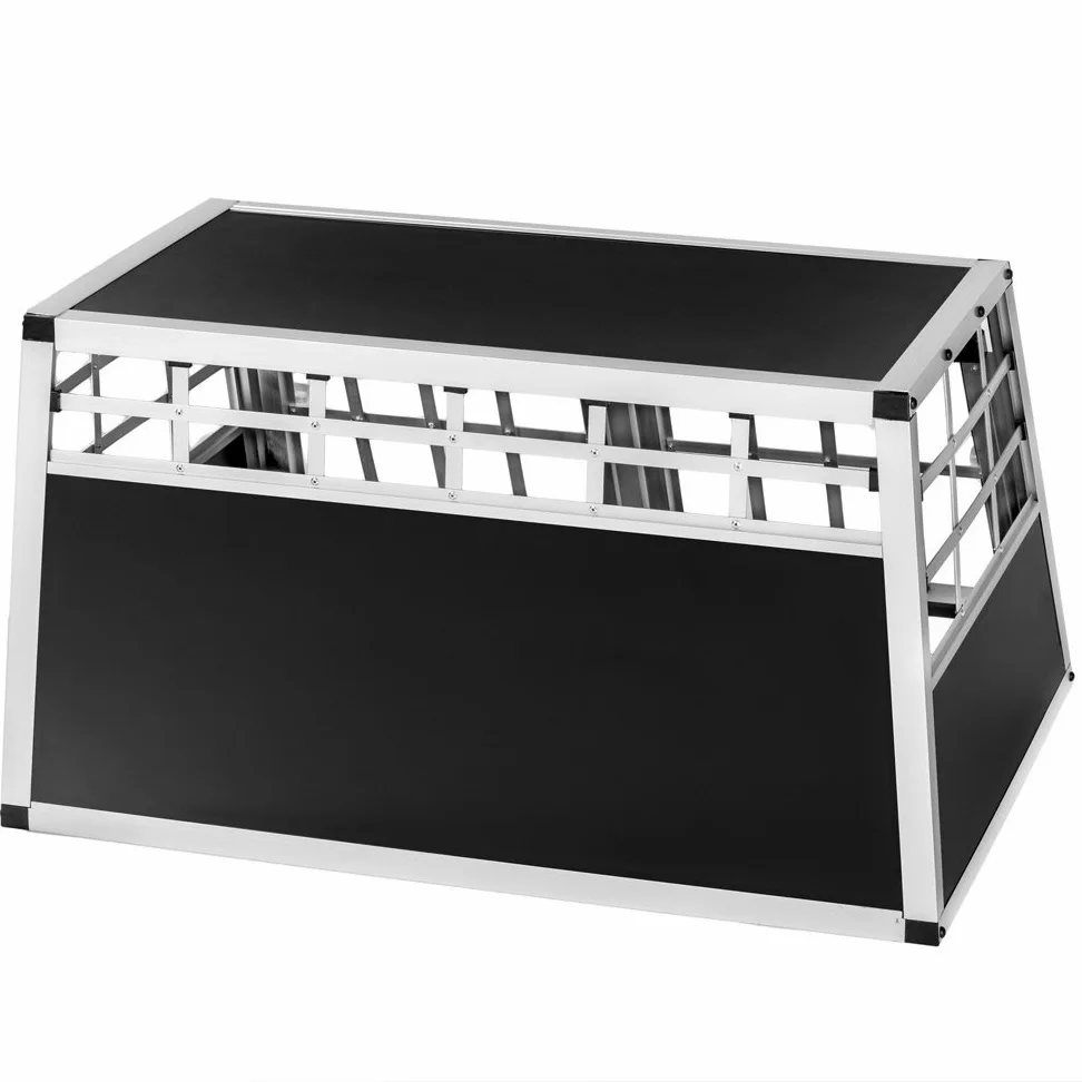 tectake Aluminiowa skrzynia transportowa dla psów Double Klein