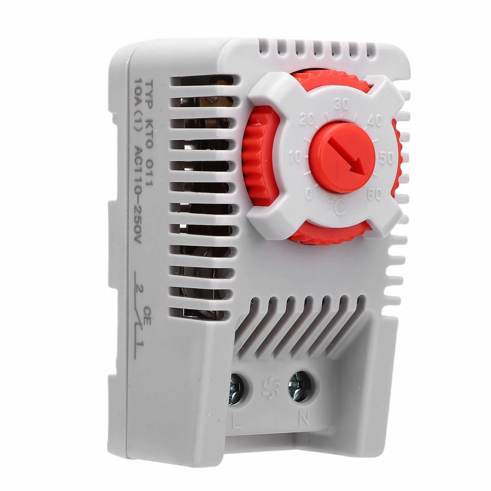 SEAFRONT Mechaniczny Kontroler Temperatury Termostatu NC 0-60 ℃ Płomienie Opóźniającego Komputer z Mocowaniem Szyny DIN do Sterowania Urządzeniami do Chłodzenia Ogrzewania