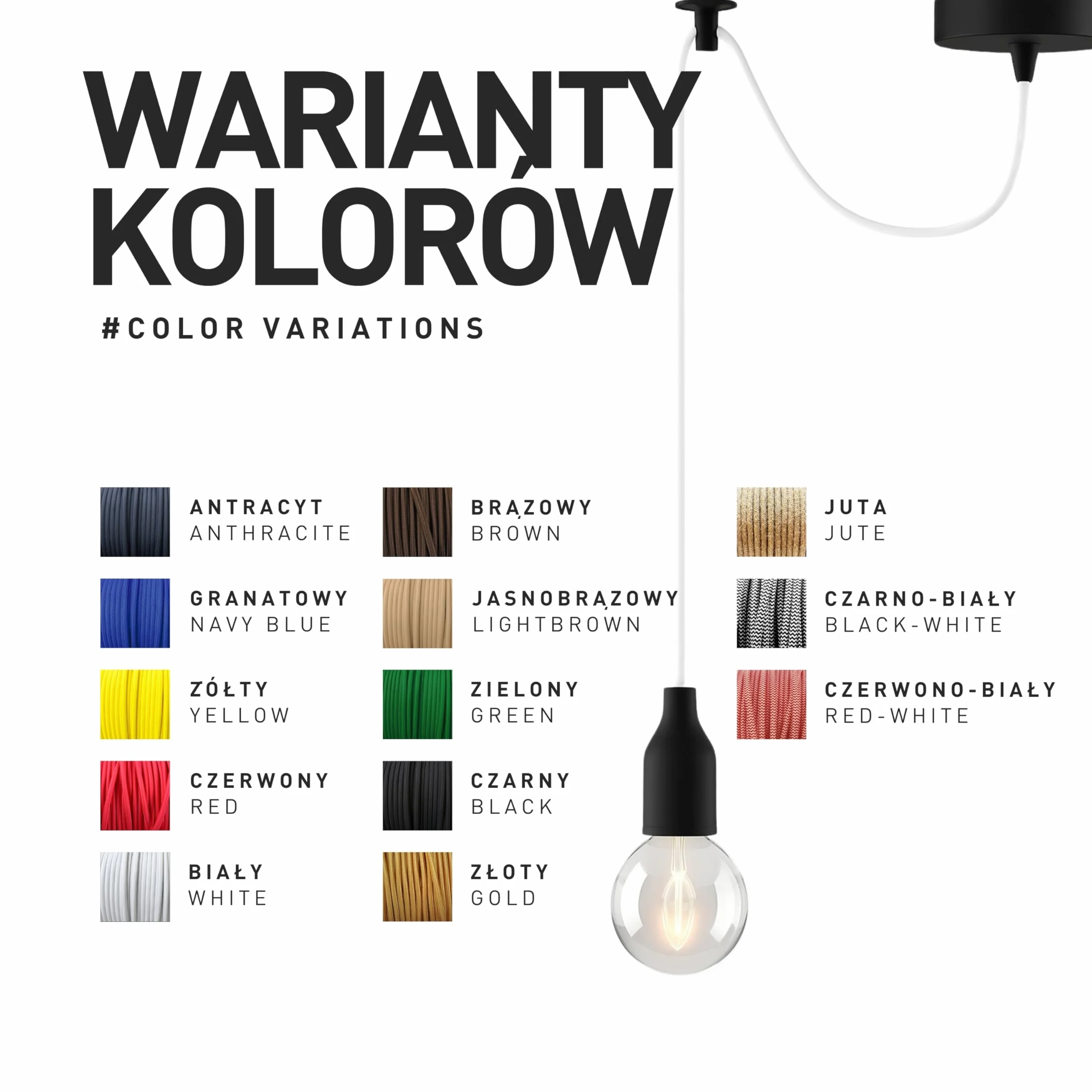 smartect Czarny Kabel Tekstylny, 5 Metrów Kabel w Oplocie Elektryczny, 3 Żyłowy (3 x 0,75 mm²) Elektryczny Kabel w Oplocie Tekstylnym do Własnych Projektów DIY