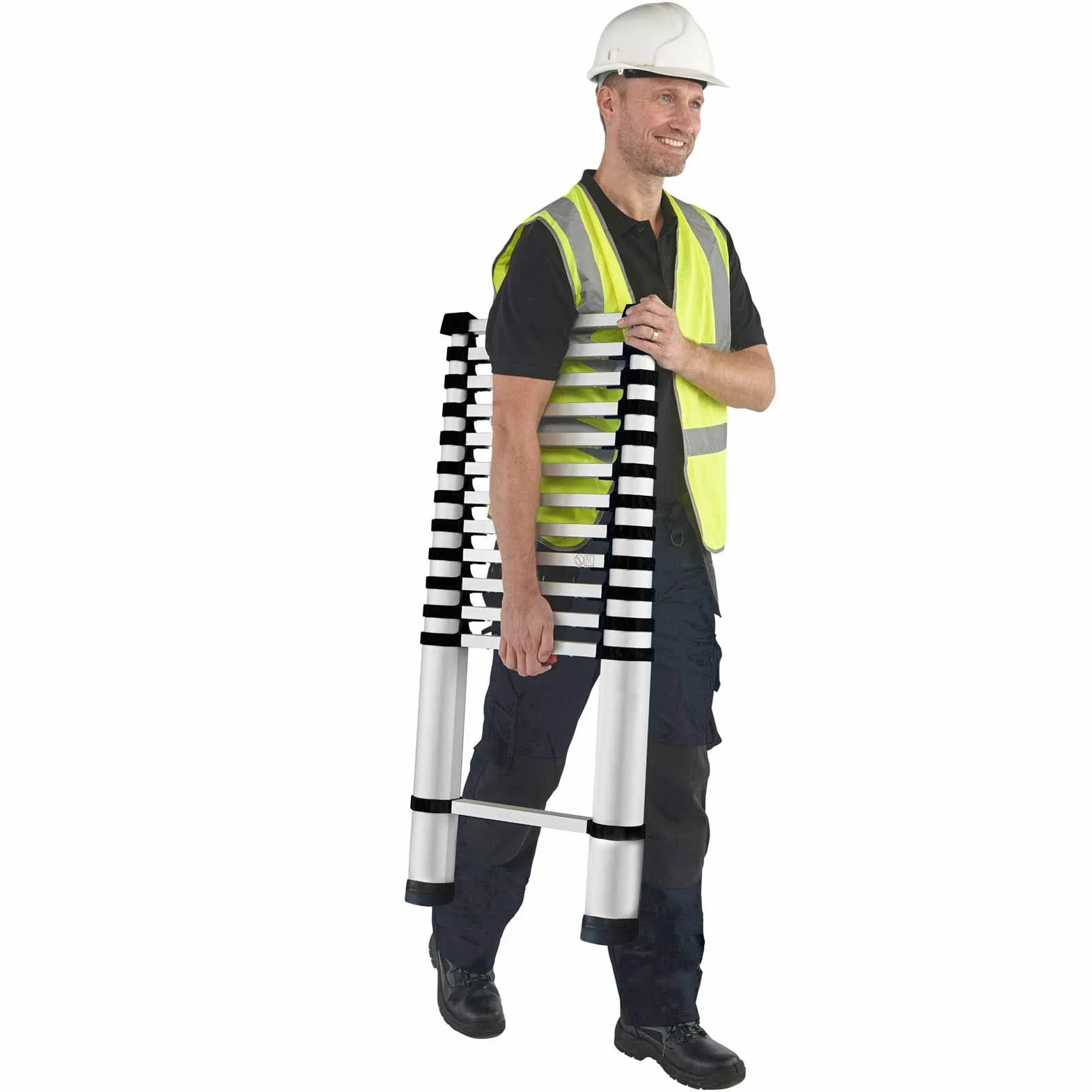 Youngman s 30113318 aluminiowa teleskopowa drabina przedłużająca (3,21 m), wielokolorowa