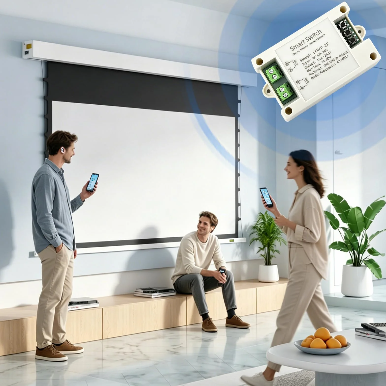 Tuya DC inteligentny kontroler WiFi, napęd liniowy 12 V/24 V, zdalny przełącznik, przekaźnik do przodu i do tyłu, aplikacja Smart Life, timer, kompatybilny z Alexa i Google Home
