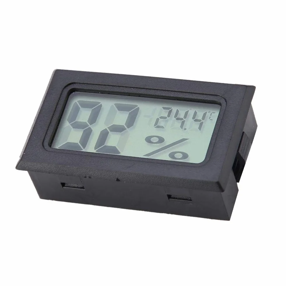 Cyfrowy miernik wilgotności, bezprzewodowy termometr pokojowy YS-11 z wyświetlaczem LCD, mini higrometr do wiwariów gadów, dom/biuro i szklarnia