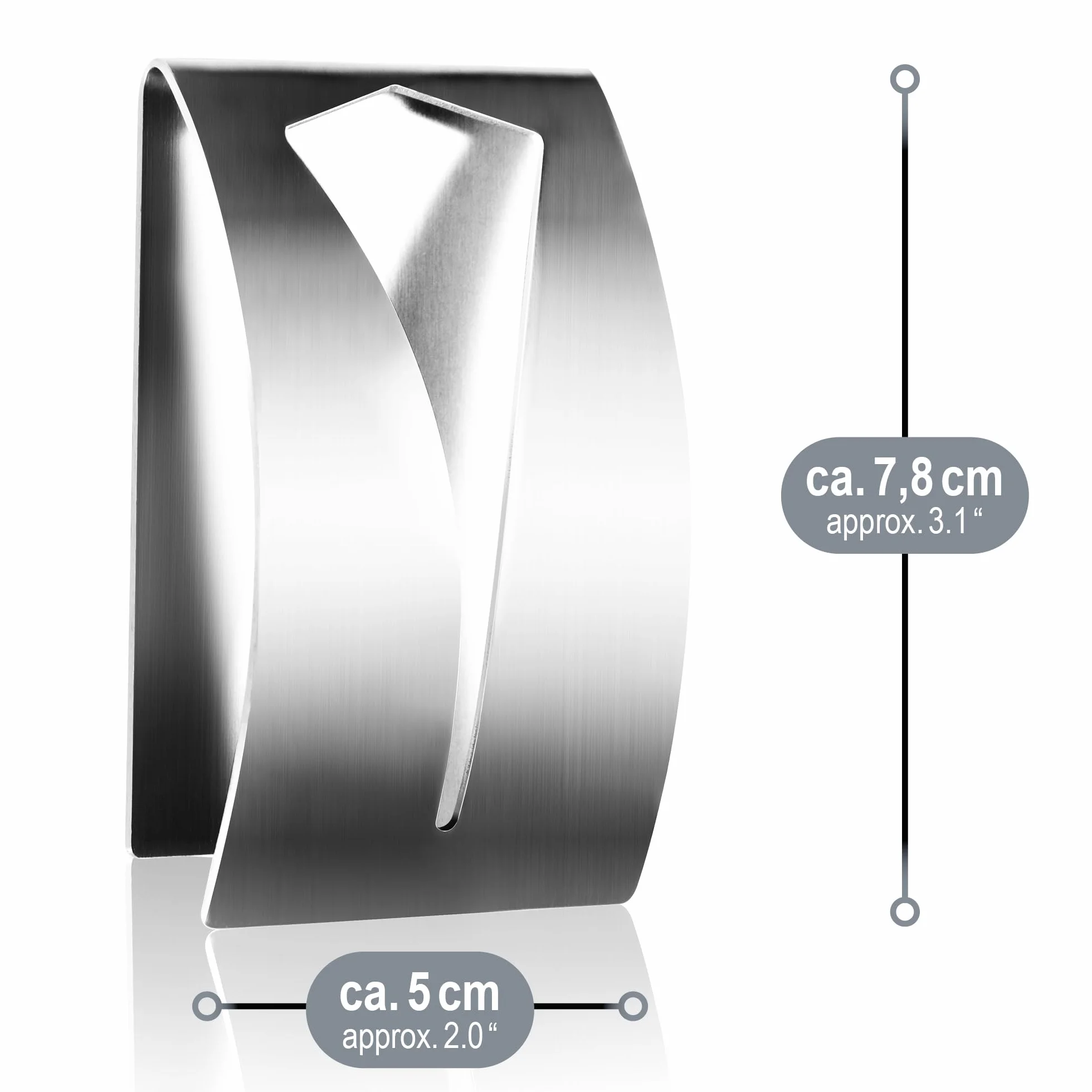 COM-FOUR® 2x samoprzylepne wieszaki na reczniki - wieszak na reczniki wykonany ze stali nierdzewnej 304 - zacisk na recznik bez wiercenia do lazienek i kuchni (2 sztuki)