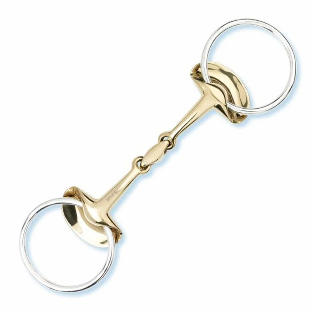 Stübben 2262 Golden Wings Snaffle Bit podwójnie uszkodzony