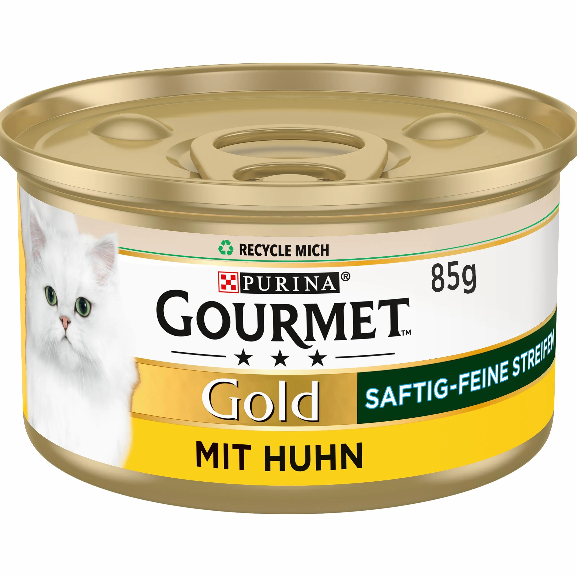 Gourmet Złote, soczyste, delikatne paski z kurczakiem, mokra karma dla kota 12 x 85 g puszka