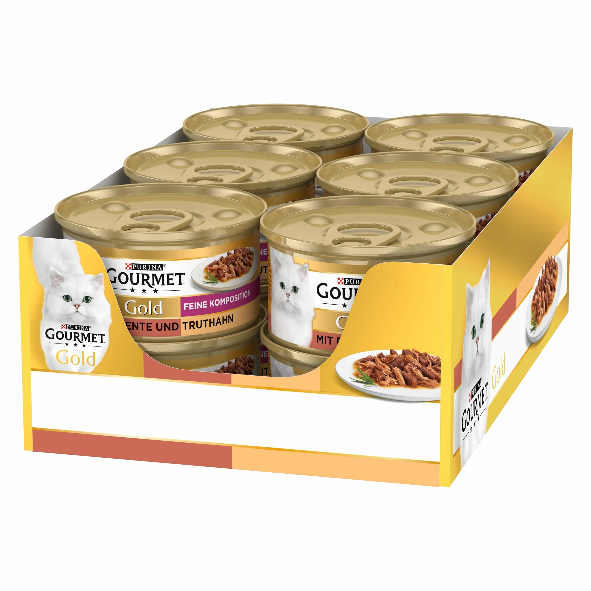 Gourmet Gold Karma dla Kotów, Kaczka/Indyk, 12 x 85 g