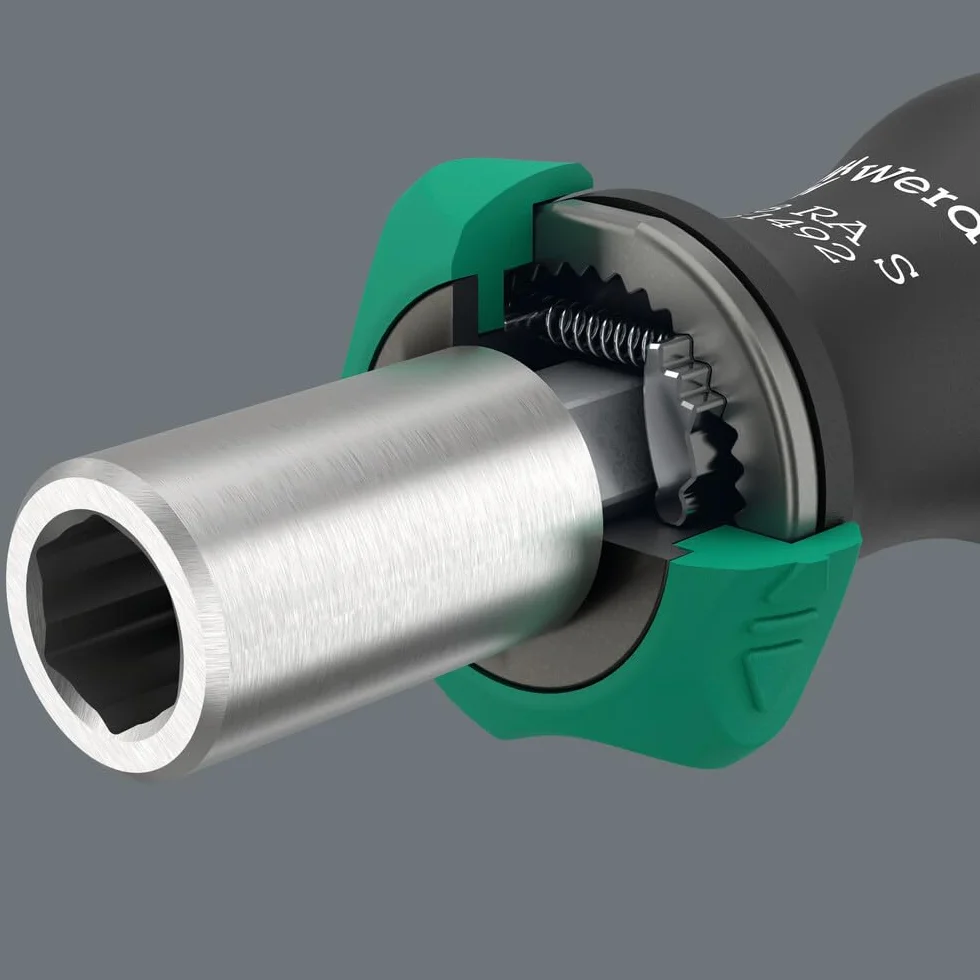 Wera Grzechotka 1/4" x 102 mm Czarny/Zielony