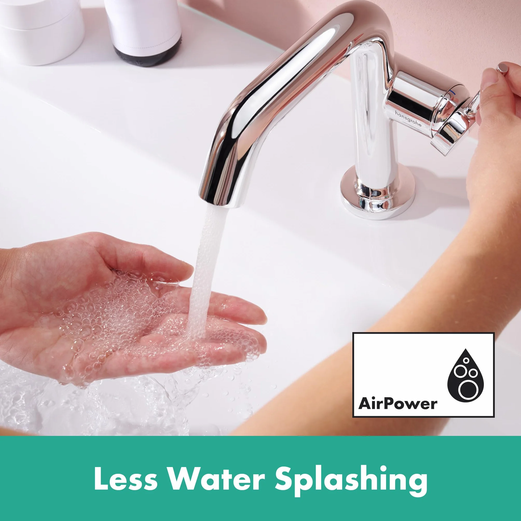 hansgrohe Tecturis S Fine jednouchwytowa bateria umywalkowa chrom 112 mm EcoSmart+ CoolStart