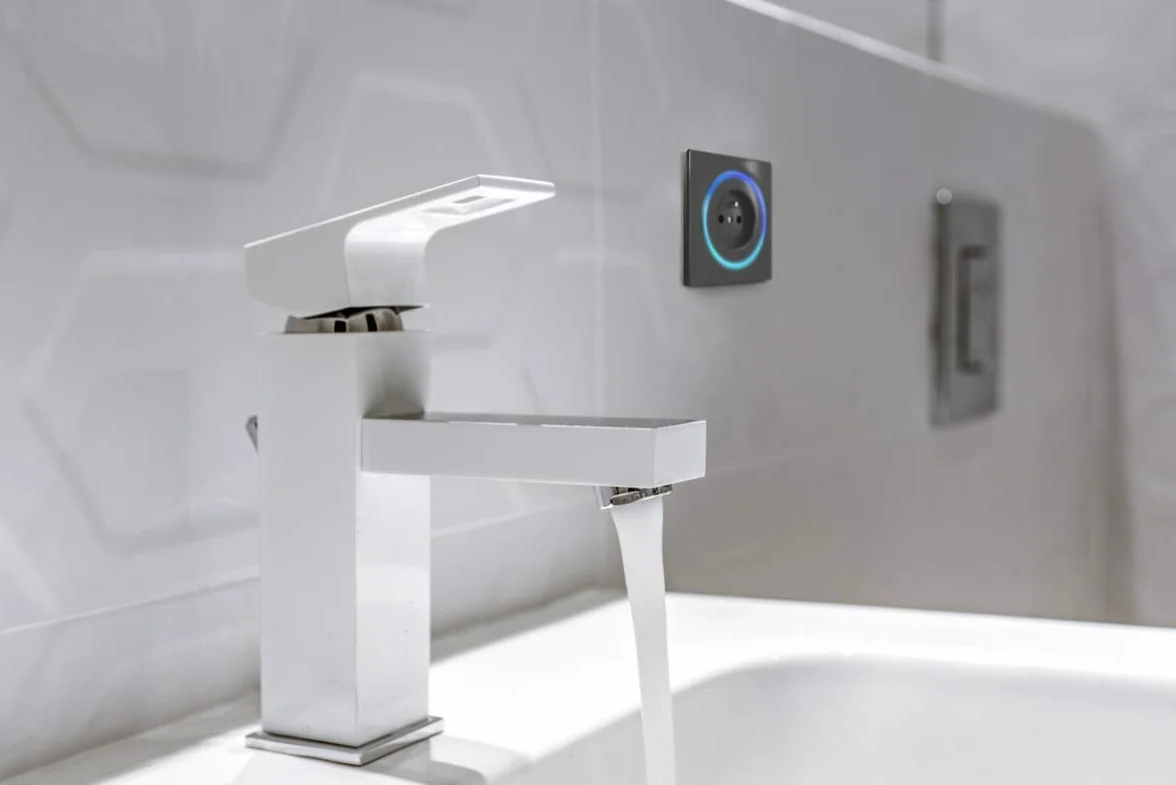 FIBARO Walli Roller Shutter/Z-Wave Plus Smart Home podtynkowy przełącznik rolety, antracyt, FGWREU-111-8