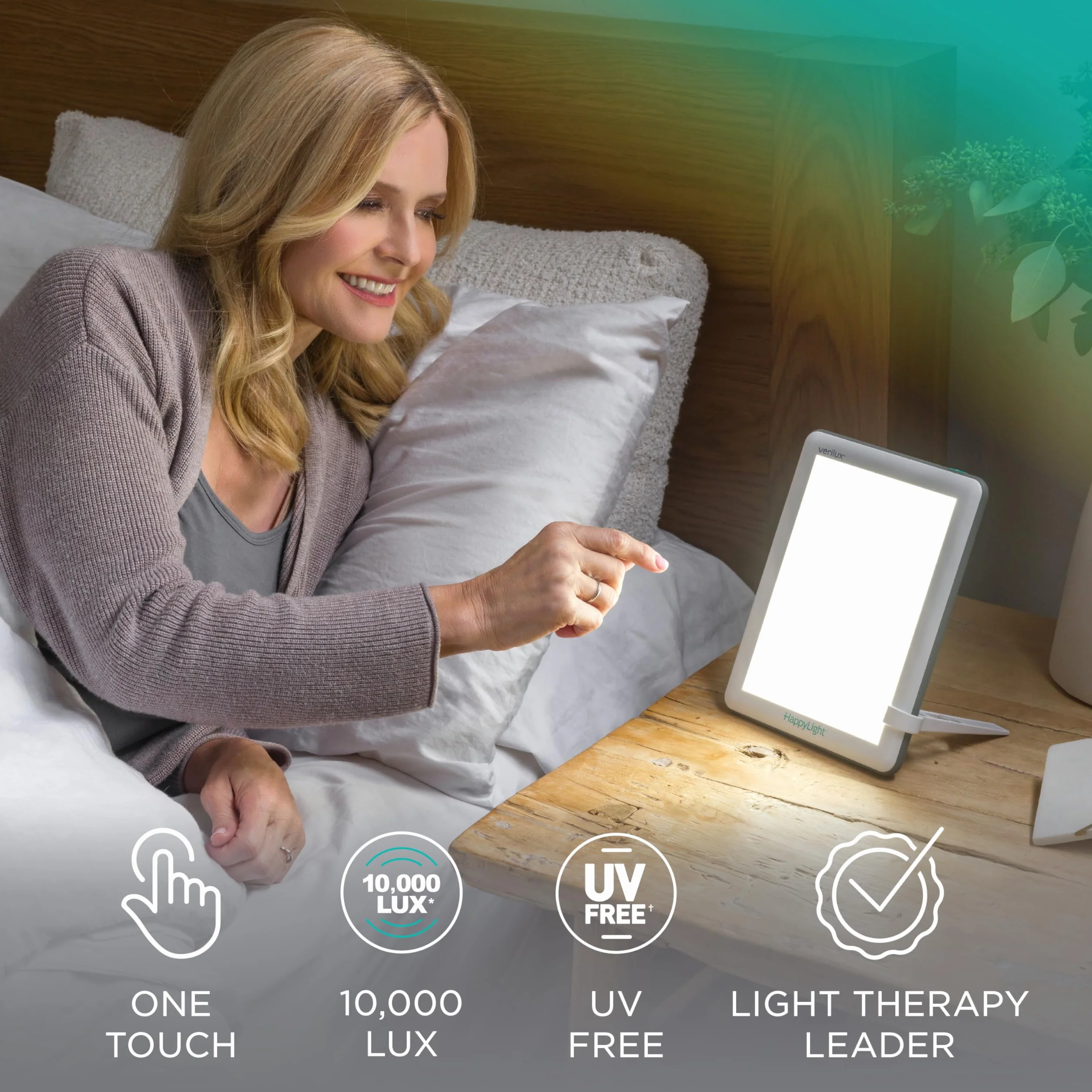 Verilux HappyLight VT22 Lucent Lampa do terapii światłem białym 100000 Lux z soczewką 35"