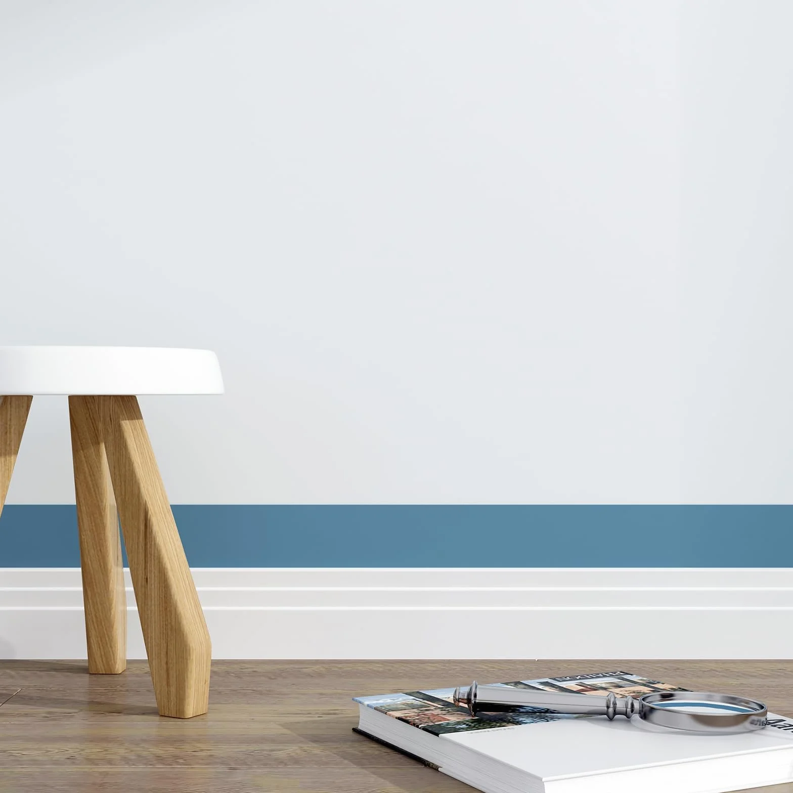 Decotalk Bordiura samoprzylepna winylowa wodoodporna 7,6 x 600 cm dekoracyjna rama lustra ścienna