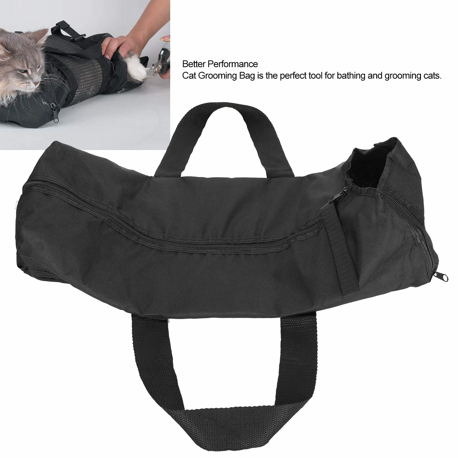 Fdit Torba do K?pieli Kot¨®w, Siatka Restraint Bag, Letnia Torba do Mycia Kot¨®w z Otworem na Pysk