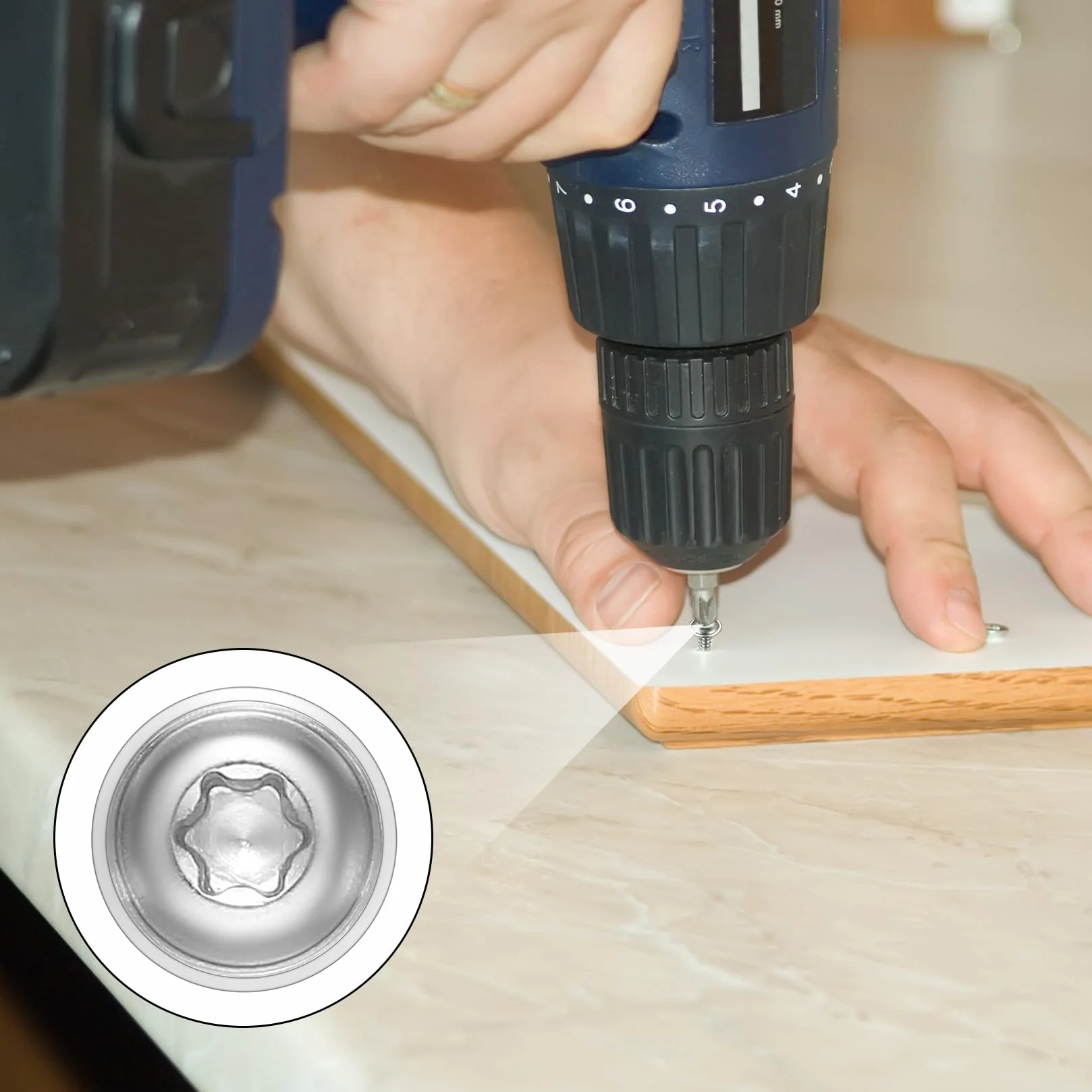 Wkręty do drewna Torx M4 M5 150 szt.