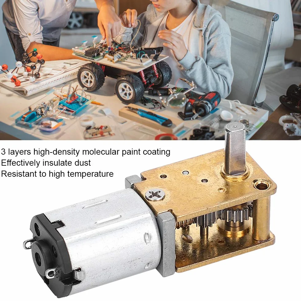 Mini przekładnia, mikro-turbo silnik ślimakowy N20, do zamków elektronicznych, robotów i inteligentnych kamer samochodowych (DC3V 30 obr./min) (DC6V 35 obr./min)