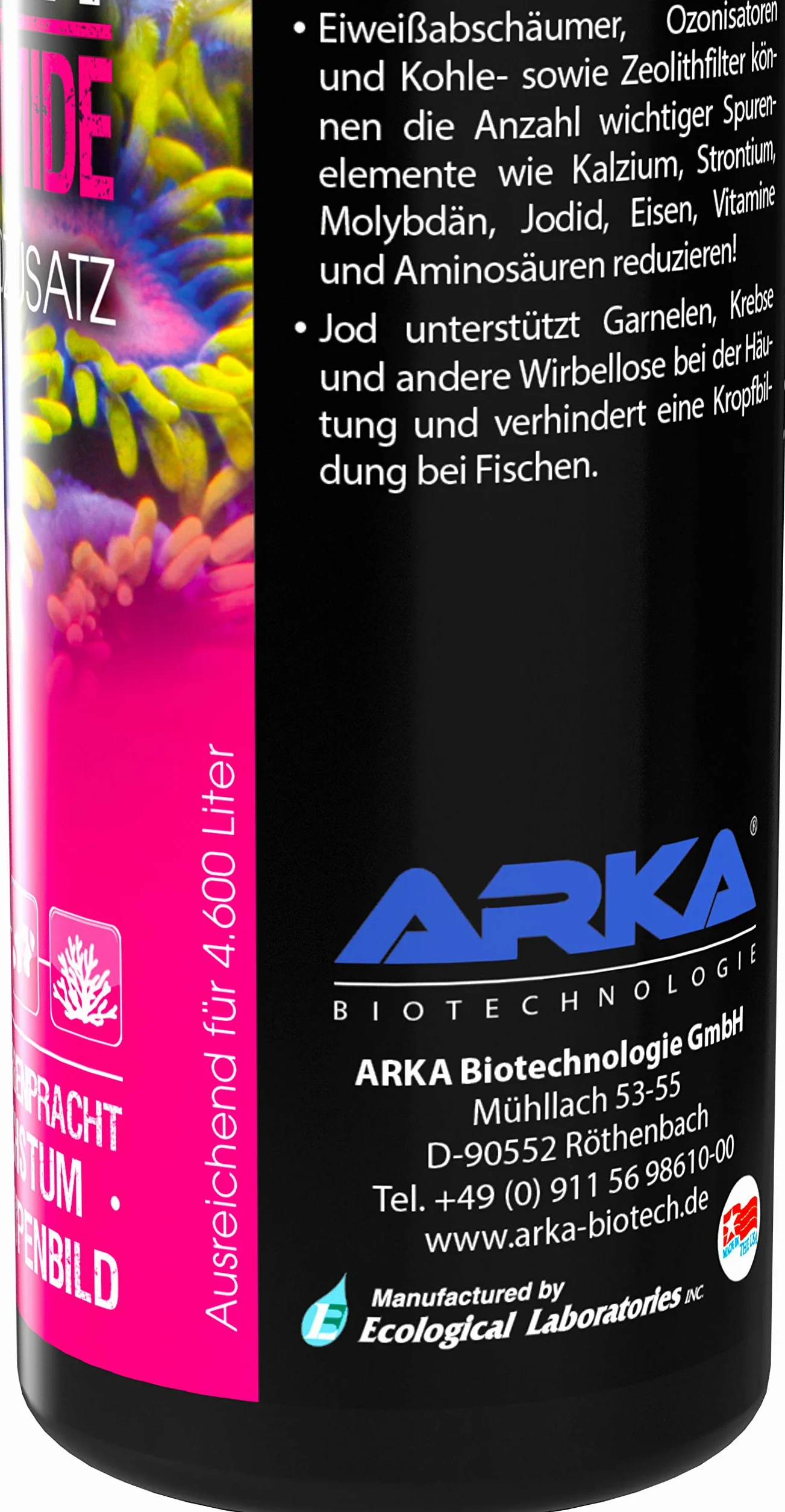 MICROBE-LIFT Iodide & Bromide – jod i dodatek bromidowy w jakości premium do każdego akwarium wody morskiej, bardzo wydajny, 236 ml