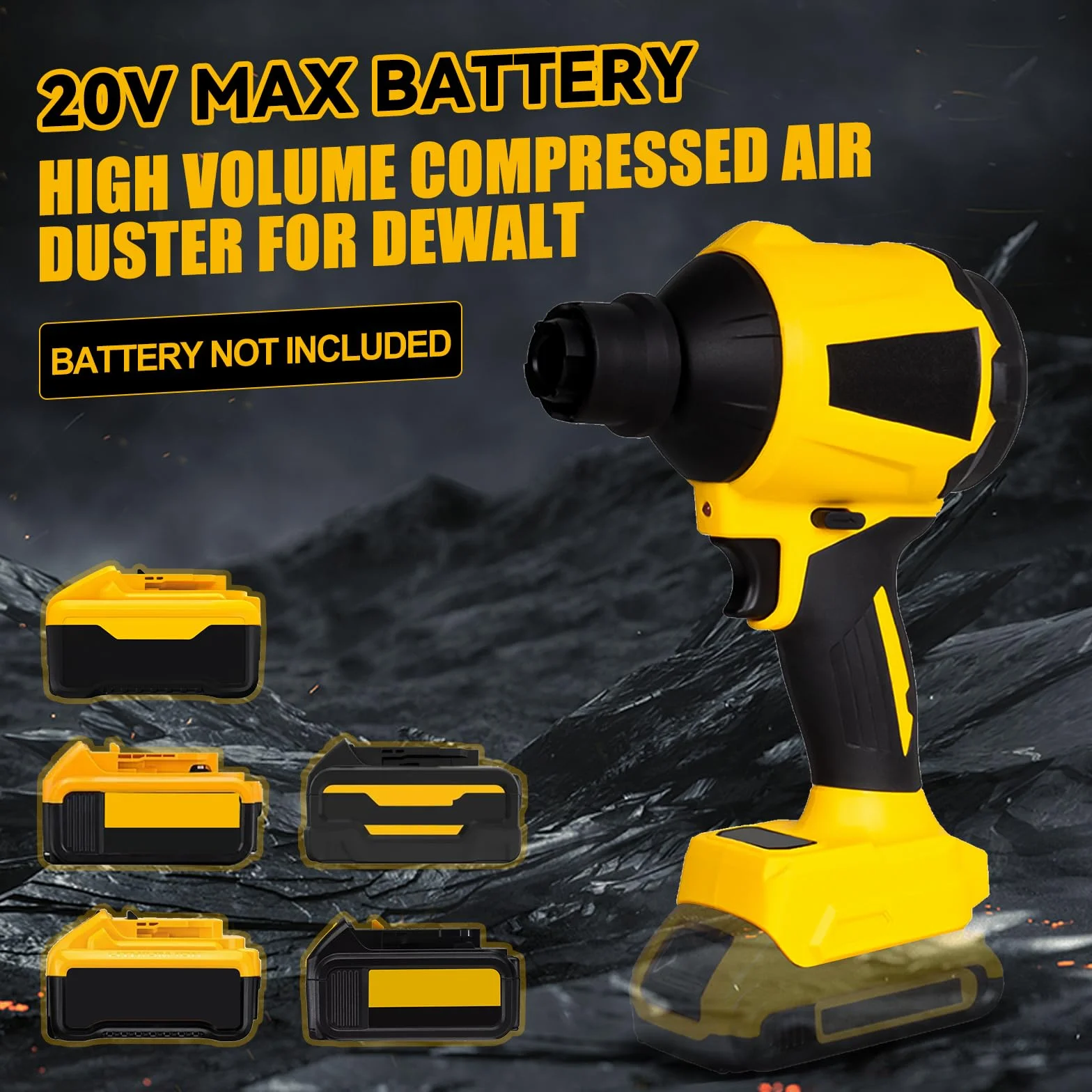 Dewalt bezprzewodowa dmuchawa 20V 1000W 40000 obr/min LED 8 dysz