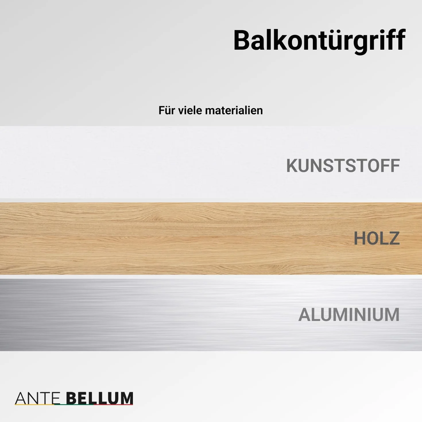 Ante bellum Klamka do drzwi balkonowych aluminiowa z ogranicznikiem tarasem i moskitierą RAL
