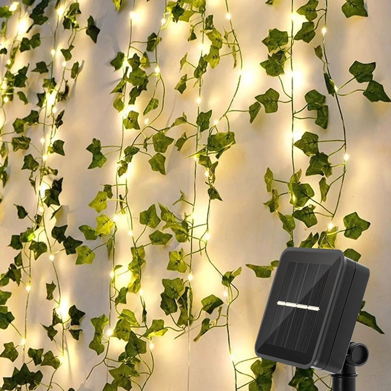 Solarna girlanda świetlna na zewnątrz, 6 m, solarna girlanda świetlna, 60 diod LED, 8 trybów dekoracji, do ogrodu, na taras, balkon, na imprezę