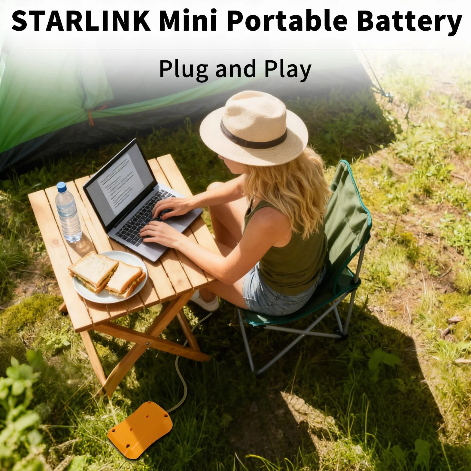 100cm Adapter Baterii DW dla Starlink Mini, Adapter Ładowacza Kabla Zasilania 20V do DC dla Starlink Mini Akcesoriów Kabel Zasilający 18AWG