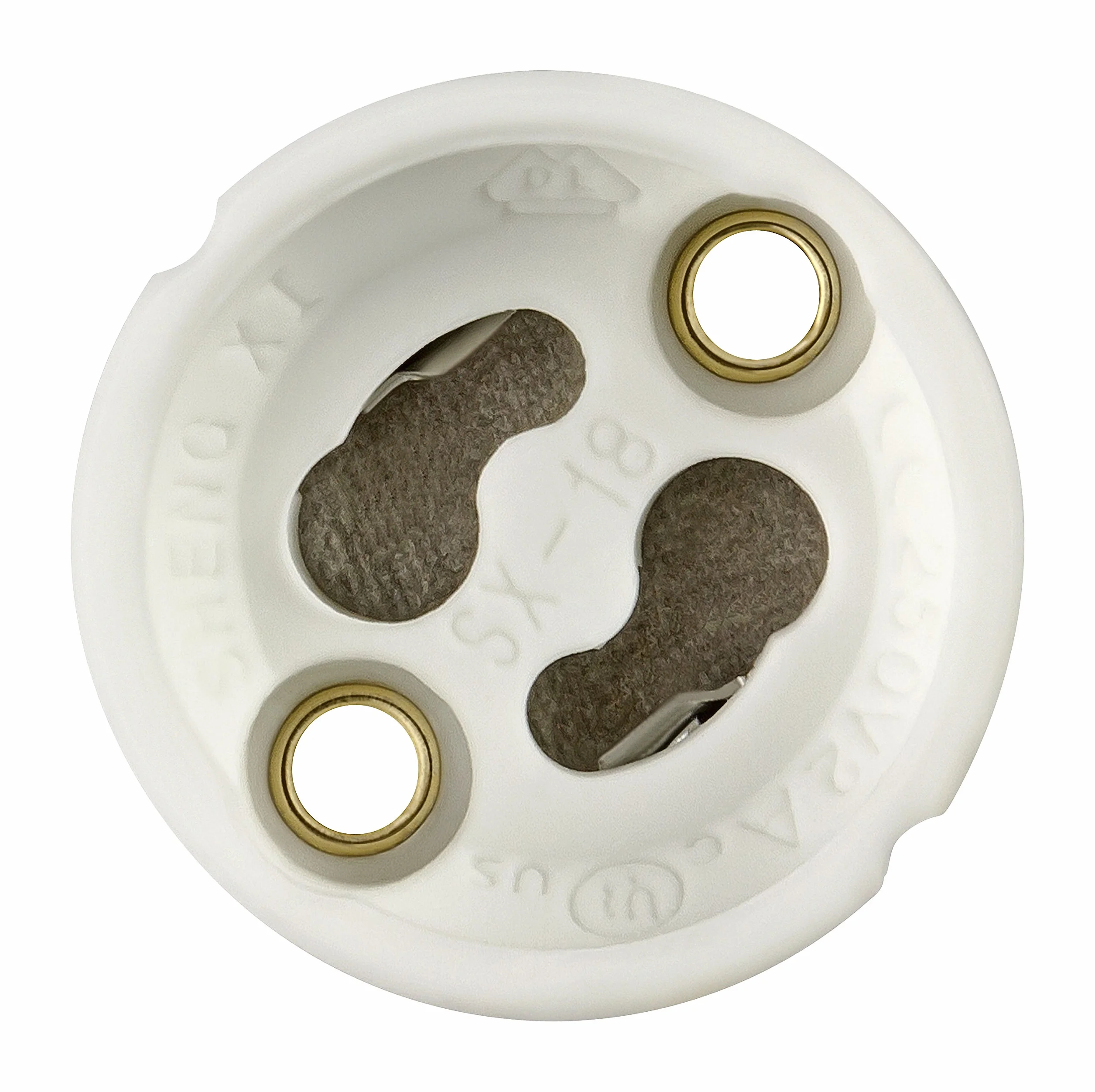ISOLATECH 10szt GU10 standardowe gniazda ceramiczne LED żarówki energooszczędne (max.250V/2A) żarówki do domu oprawa sufitowa wpuszczana kuchnia łazienka gniazdo oświetleniowe instalacja