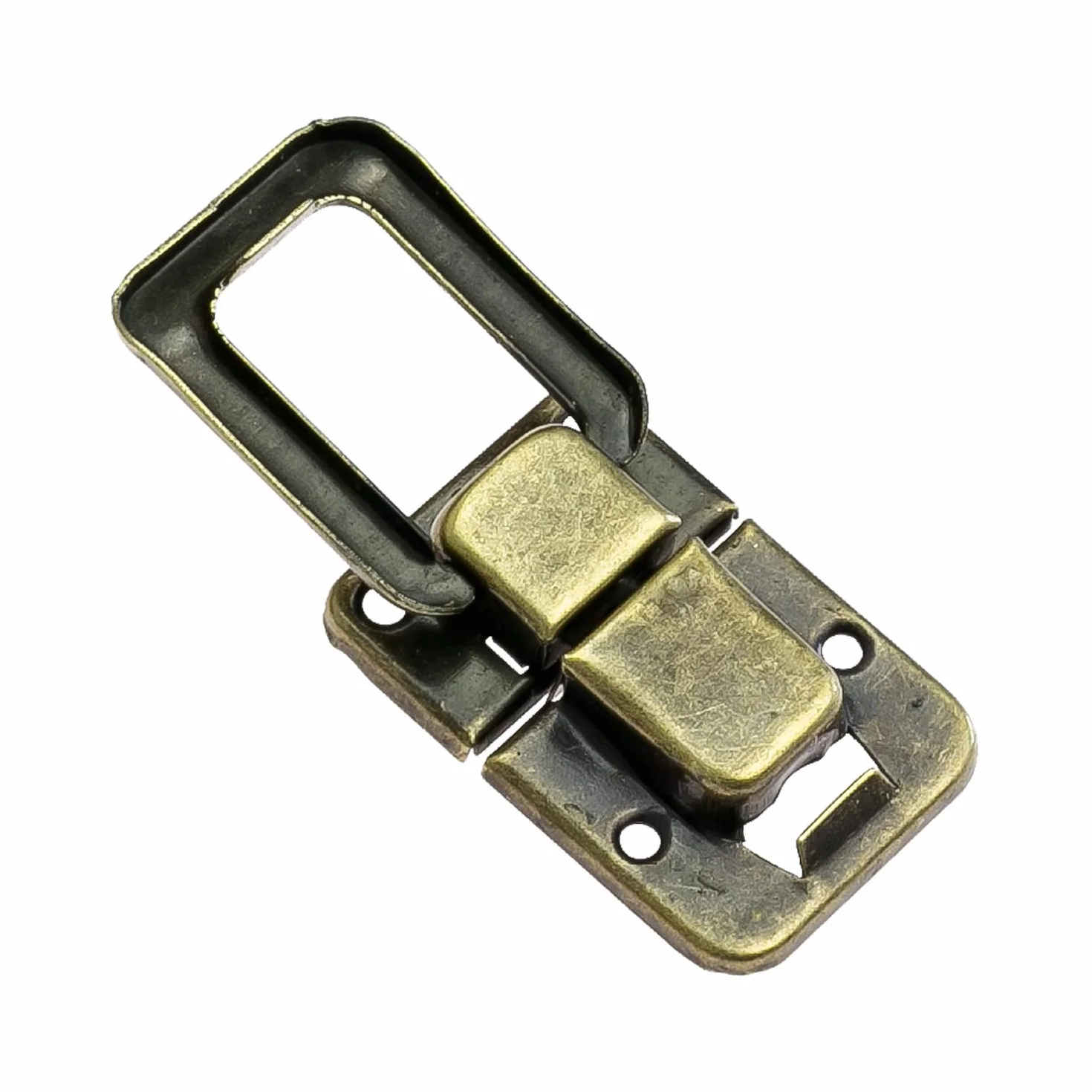 HMF 6492 metalowe zapięcia do walizek w stylu vintage | 2 sztuki | 25 x 38 mm | brąz