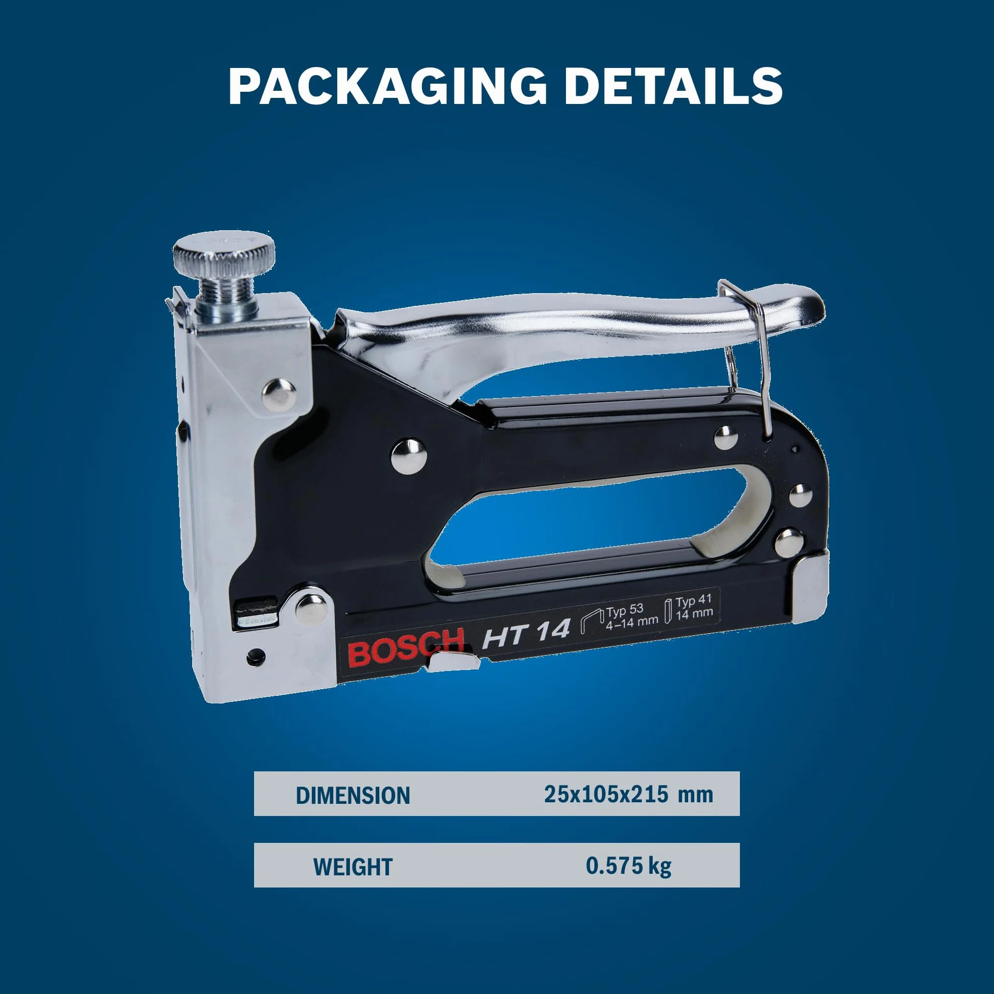 Bosch Professional Zszywacz ręczny HT 14 (drewno, typ zszywek 53)