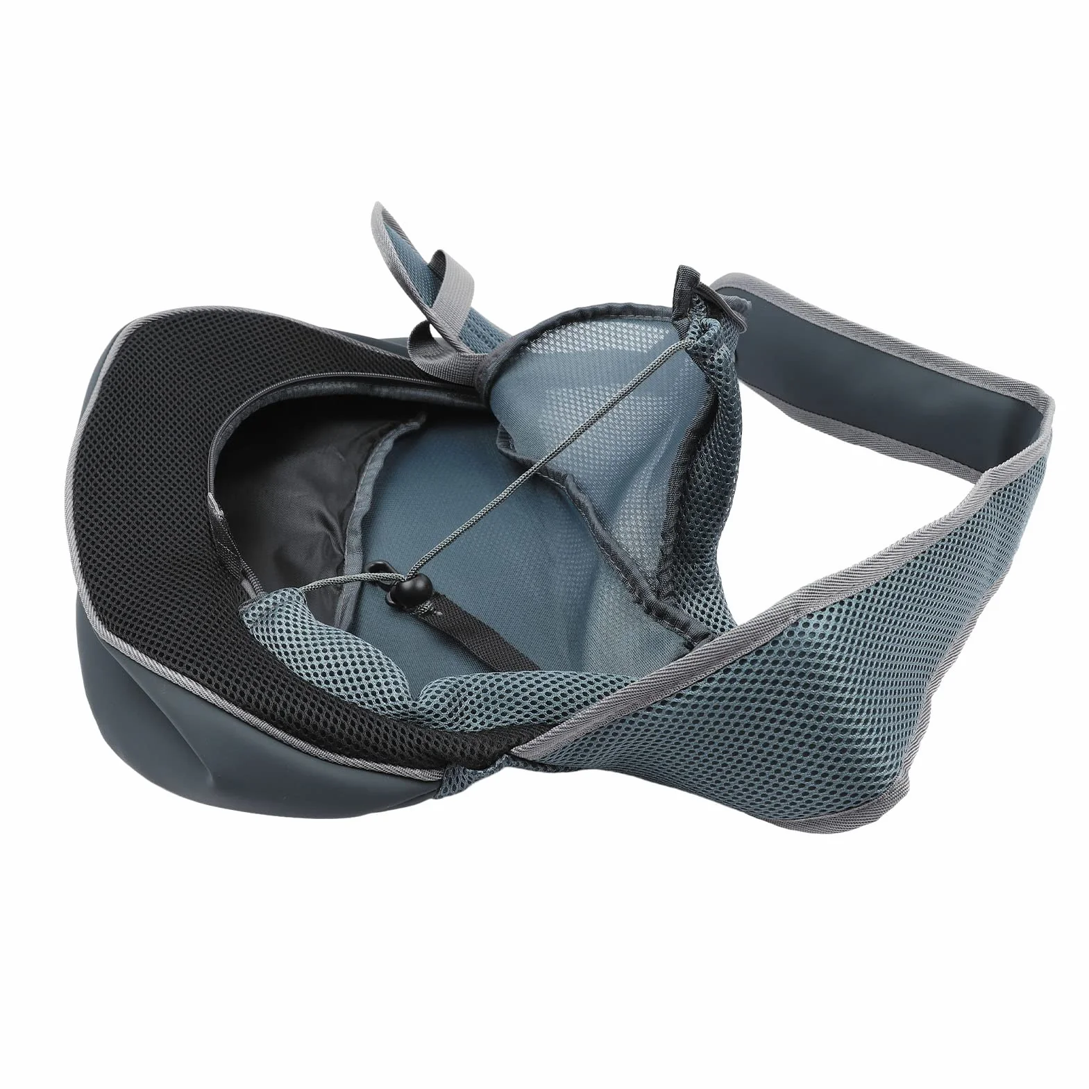 Pet Sling Torba Transportowa, Pet Sling Oddychająca Siatka Przenośna Pojedyncza Torba na ramię Nosidełko dla Psa do Podróży na Zewnątrz (Czarny)