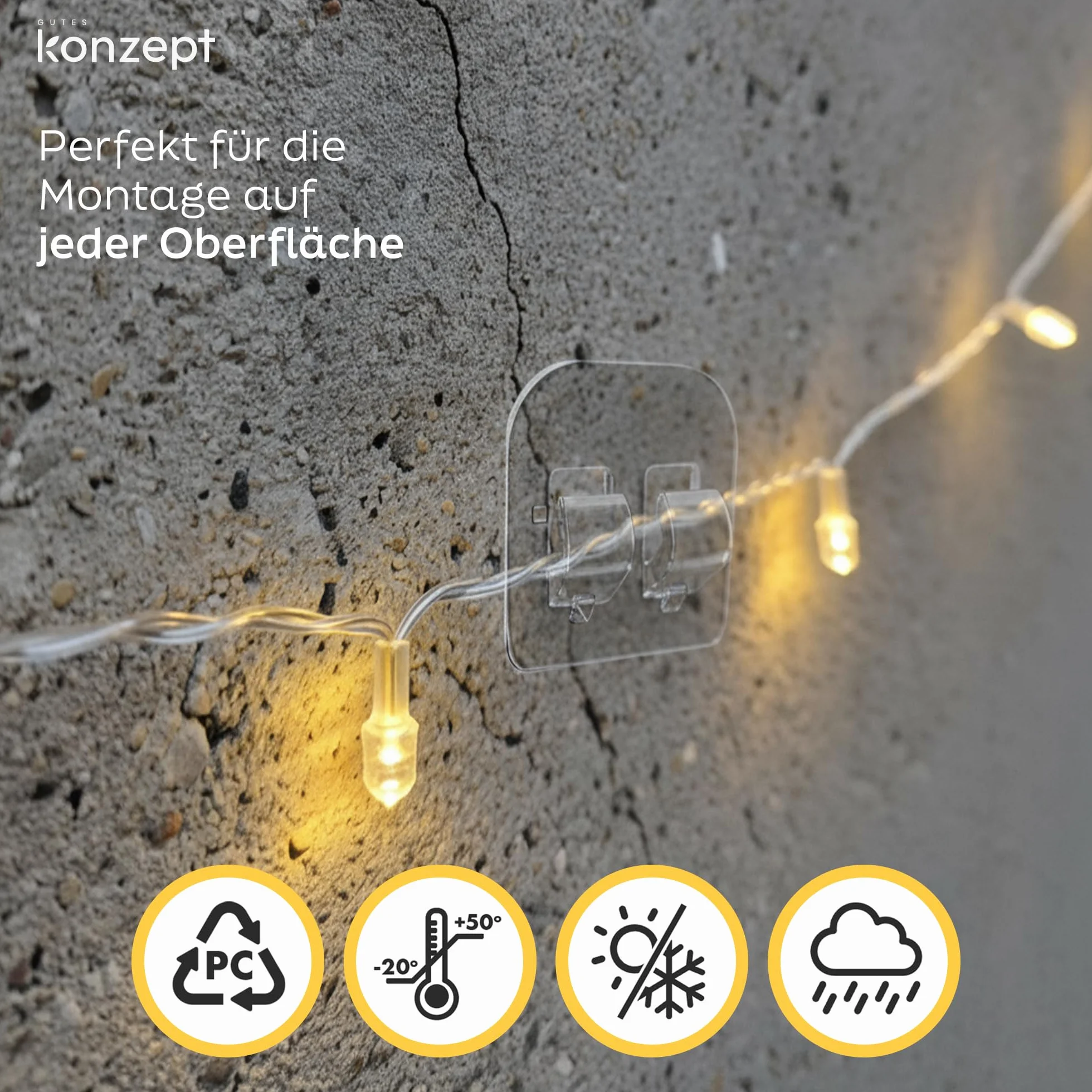 KONZEPT 100 sztuk haczyków samoprzylepnych i kleju montażowego 60 ml – do mocowania siatki dla kota na balkonie bez wiercenia, przezroczyste haczyki, odporne na warunki atmosferyczne i nadają się do