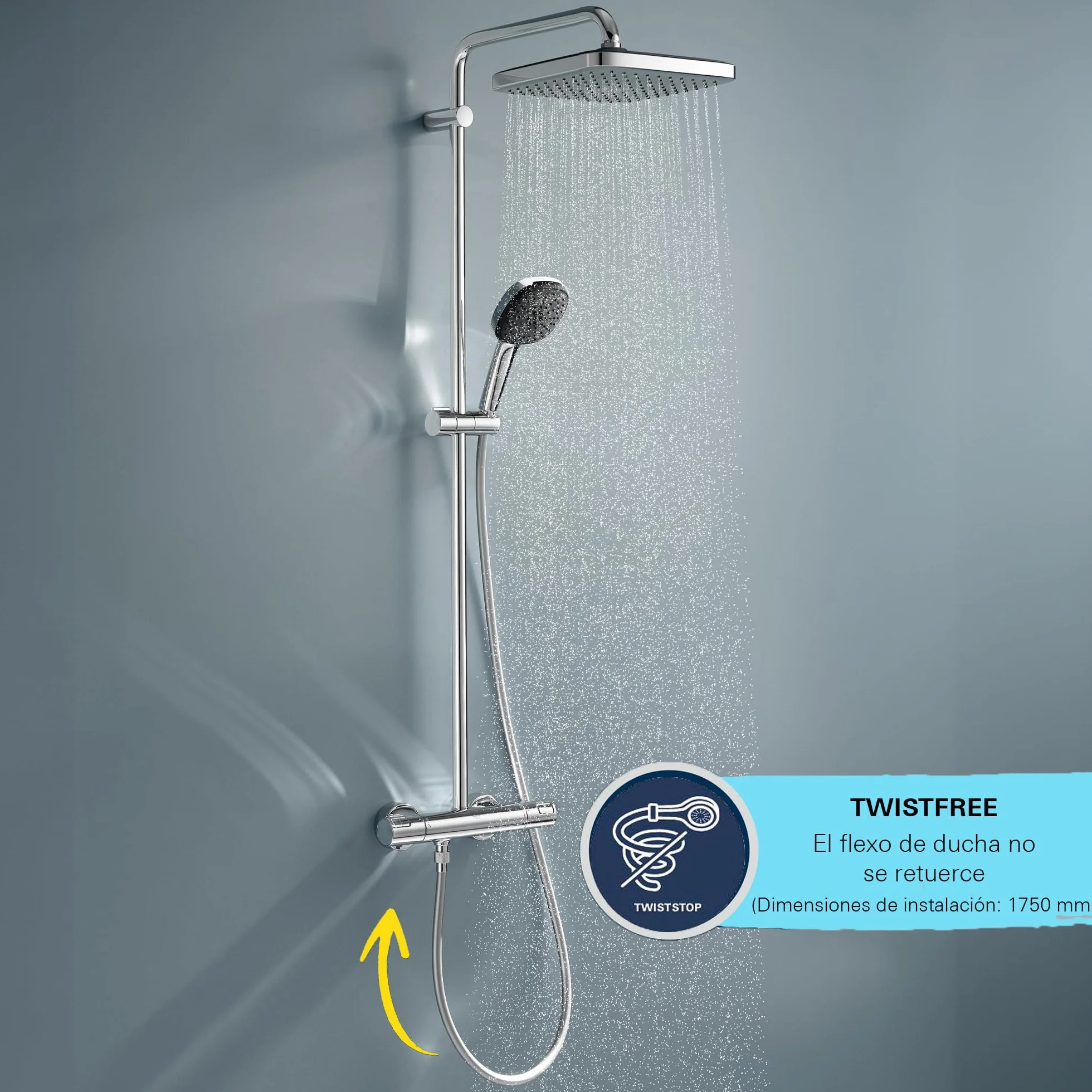 GROHE Vitalioflex Comfort zestaw prysznicowy 1,5 m chrom QuickFix