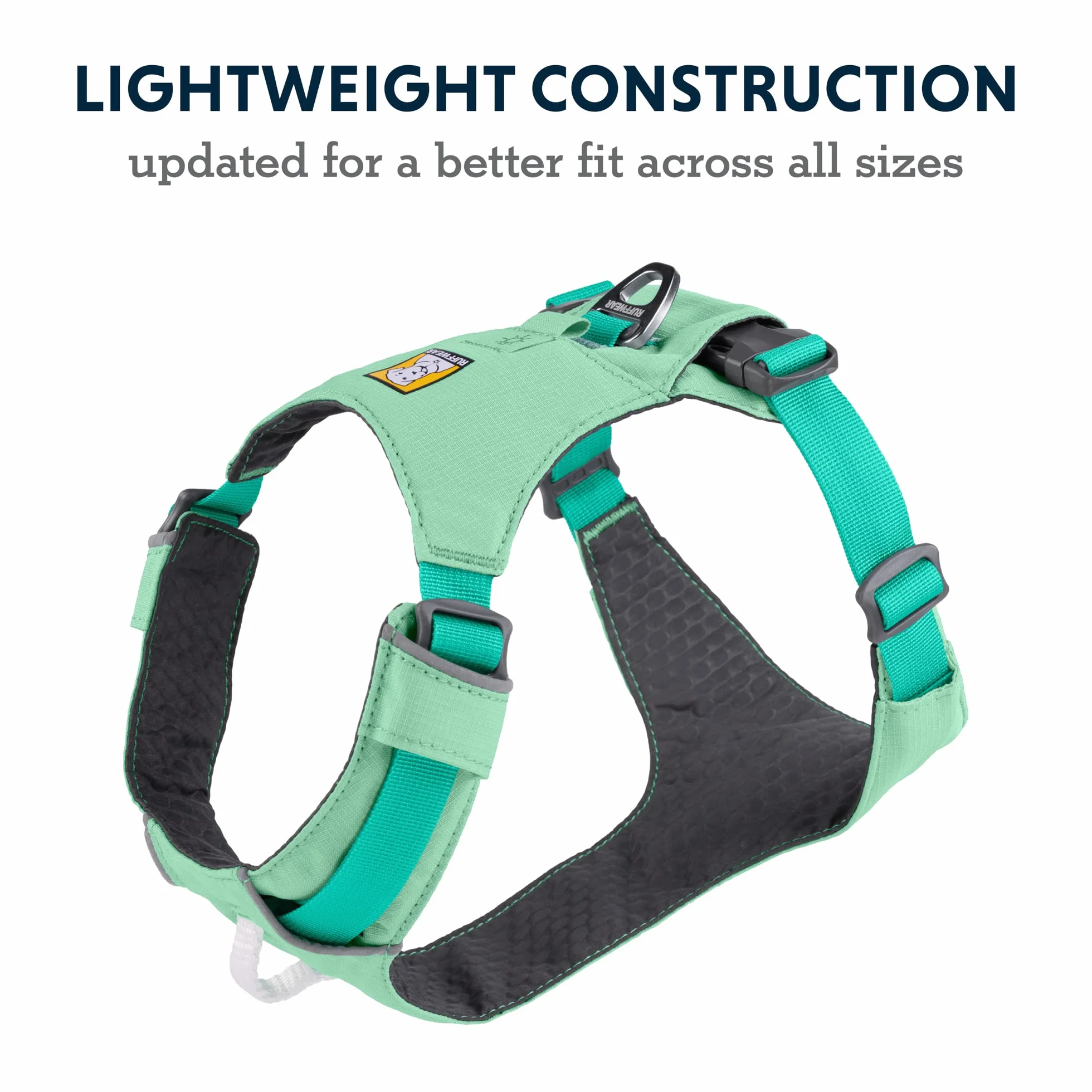 RUFFWEAR Uprząż dla psa Hi & Light, odblaskowa, regulowana, zapobiegająca ciągnięciu, rozmiar XXXS