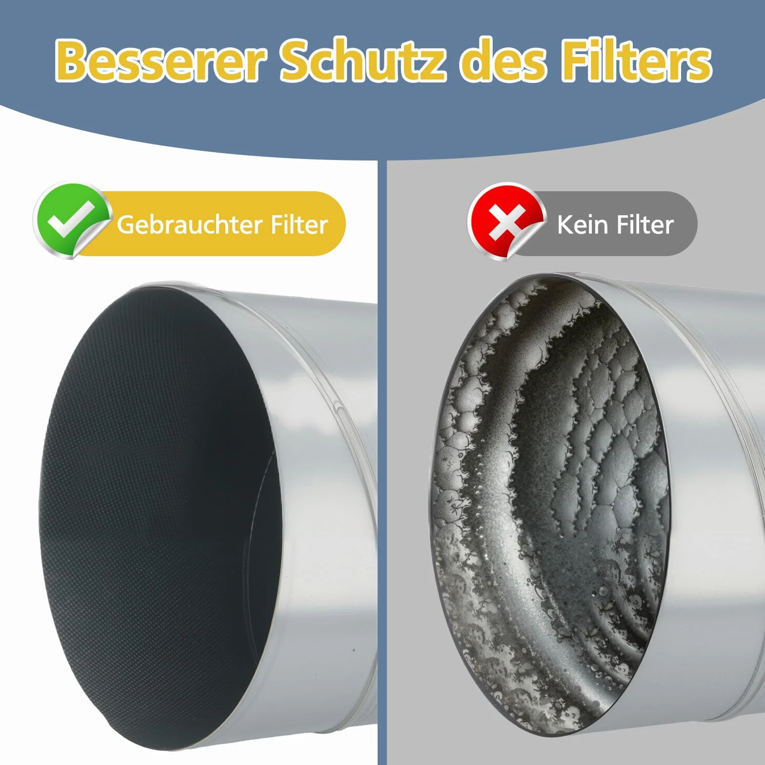 Filtr stożkowy DN 125 G4 zamiennik Zehnder Maico Pluggit Helios 125 mm 180 mm