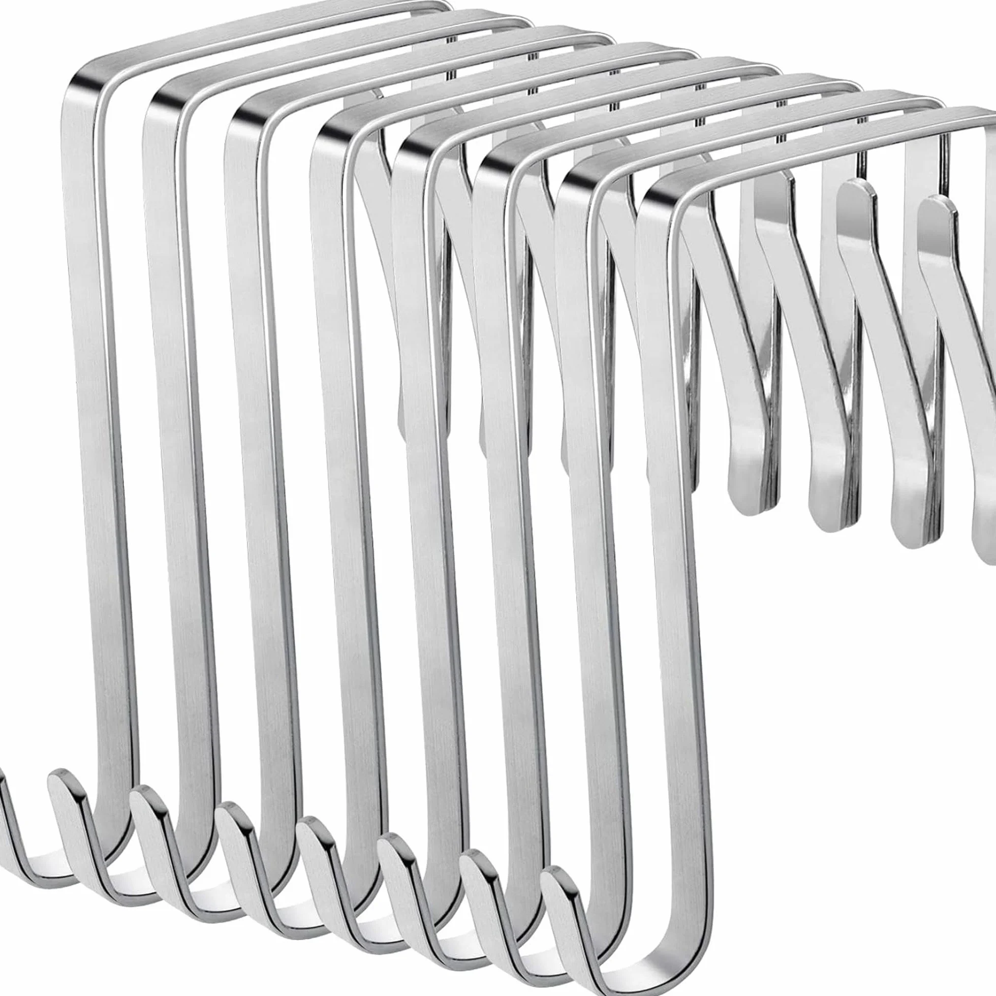 ilauke Haczyki na drzwi, zestaw 8 sztuk, regulowane metalowe wieszaki pasują do szerokości 1-3/8' do 1-3/10.2 cm, haczyki nad drzwiami do wieszania ubrań, ręczników, płaszczy i nie tylko