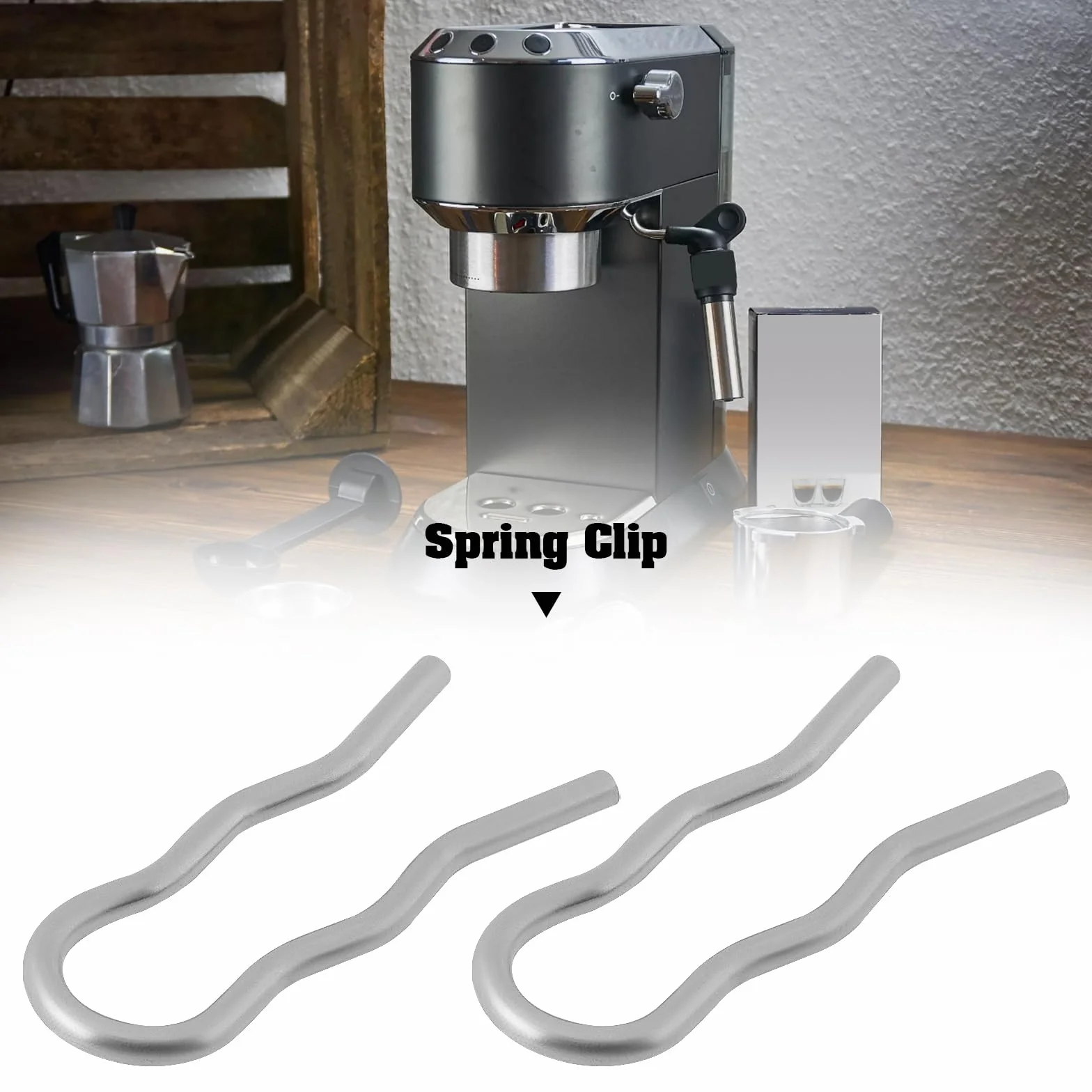 Klips sprężynowy do ekspresu do kawy Delonghi EC140B ECA13000 część zamienna