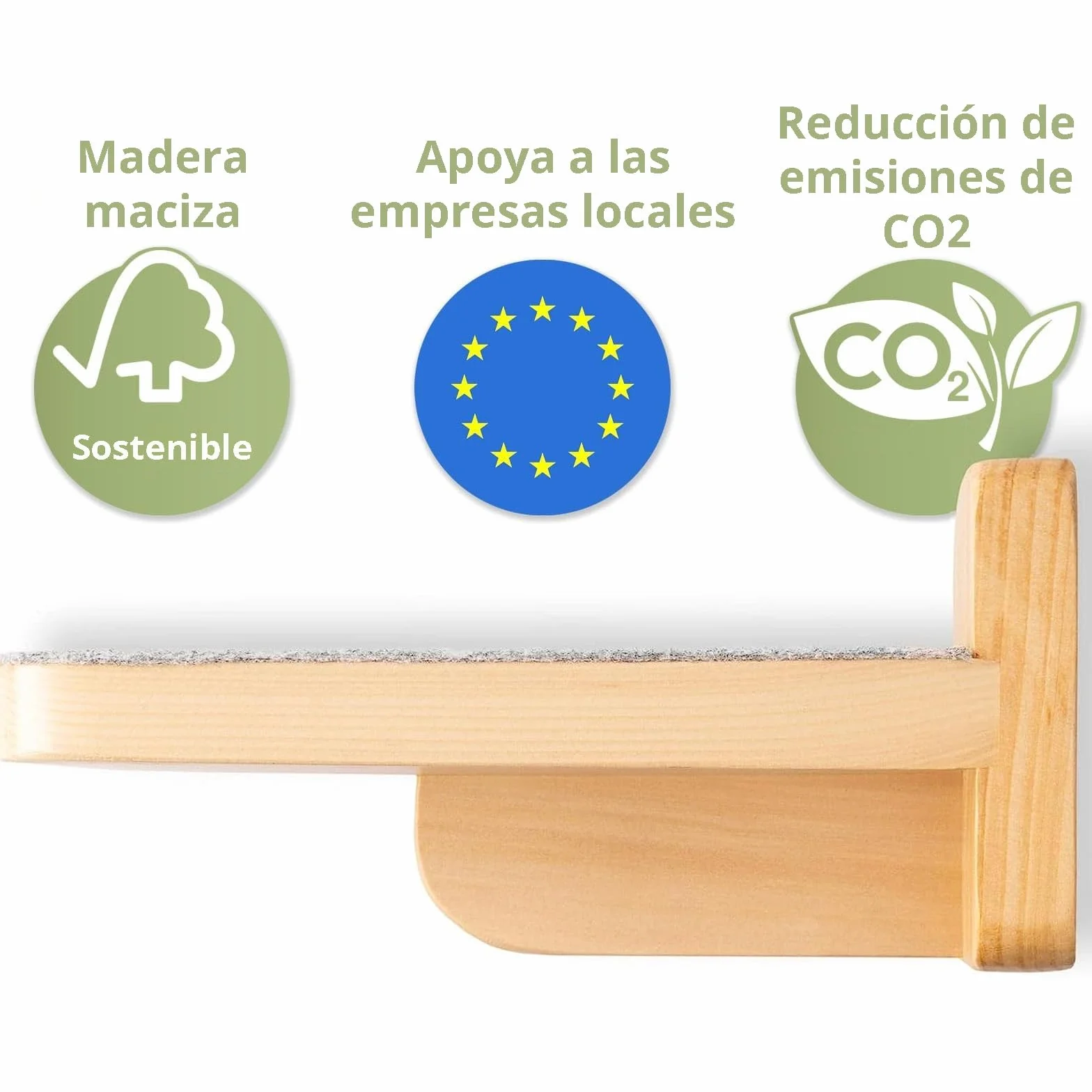 WOOWOOD® Ścianka wspinaczkowa dla kotów I schody dla kotów, zestaw 3 szt. I schody dla kotów na ścianę I drabinka dla kotów wspinaczka I kot ściana I rozmiar XL