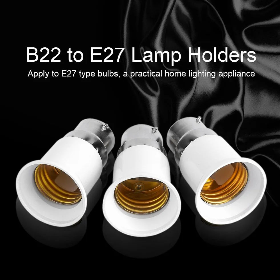 Gloglow 5 Sztuk B22 Do E27 Adapter Lampy Uchwyt Lampy Led Konwerter Adapter Gniazda Żarówki B22 Do E27 Śruba Podstawy Żarówka Uchwyt Lampy Uchwyt Konwertera Na Żarówkę Led